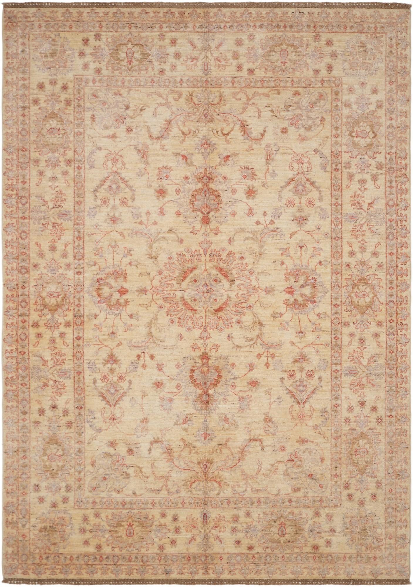 5' 7 x 7' 11 Hand Knotted Ziegler Rug