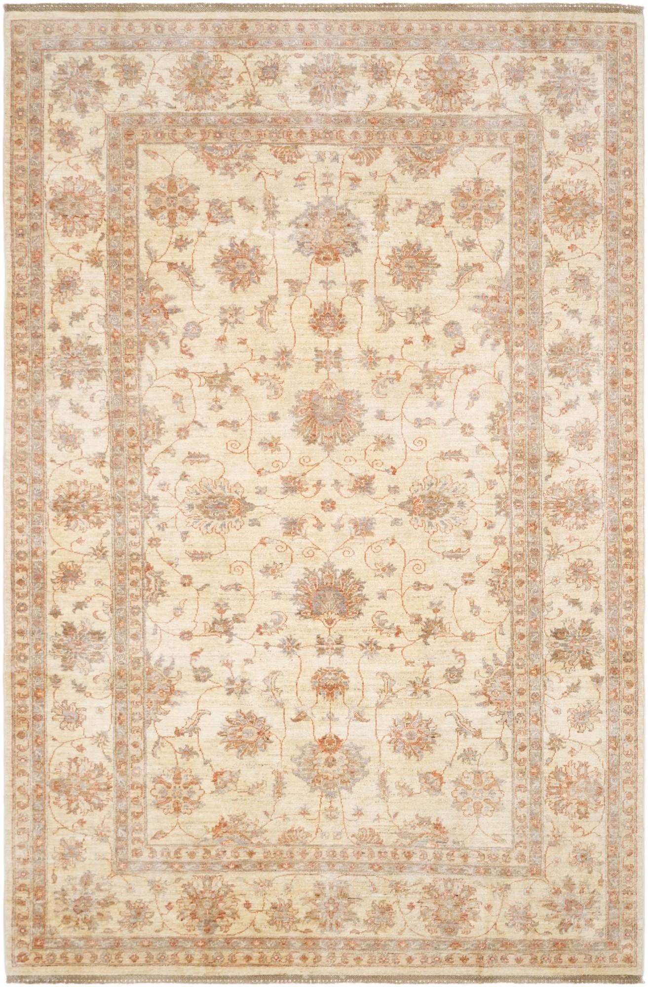 6' 1 x 9' 4 Hand Knotted Ziegler Rug