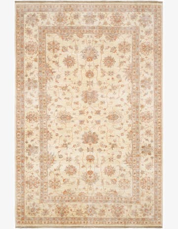 6' 1 x 9' 4 Hand Knotted Ziegler Rug