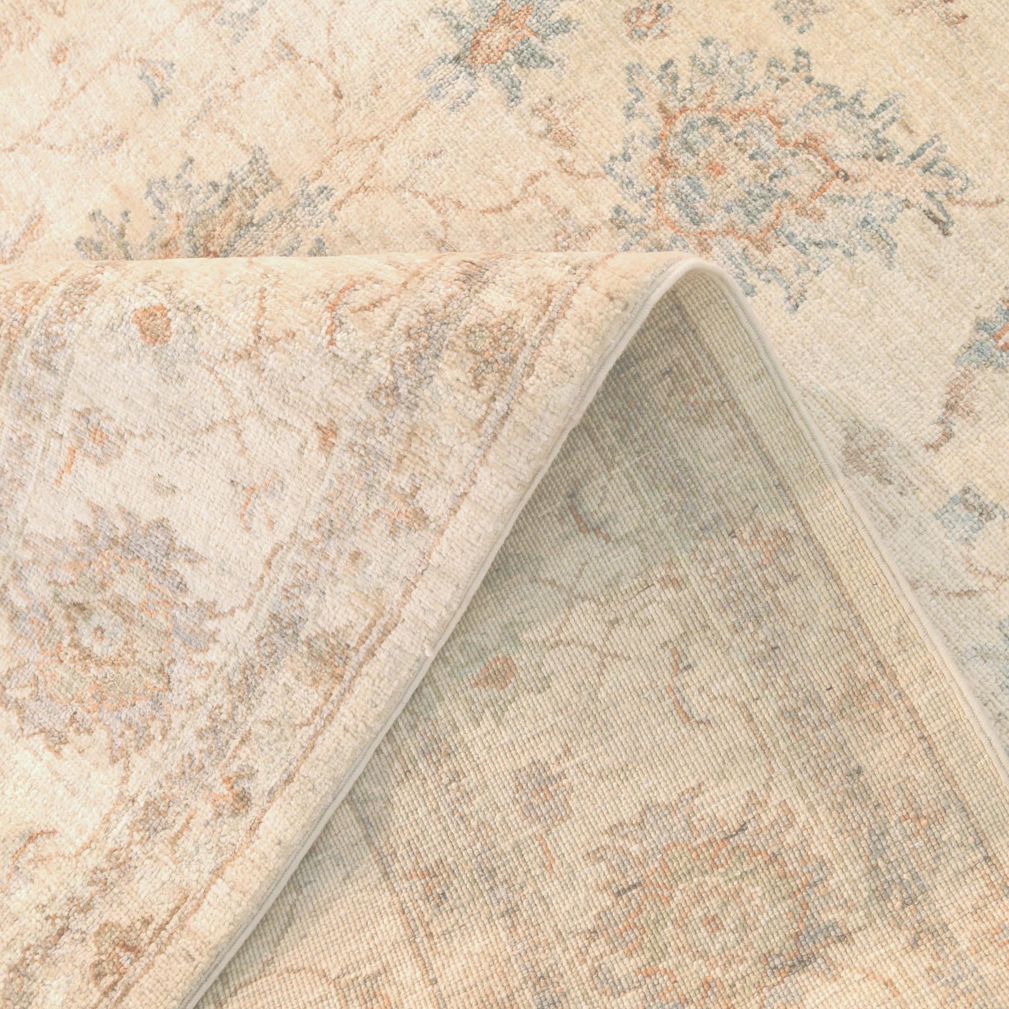 5' 11 x 8' 2 Hand Knotted Ziegler Rug