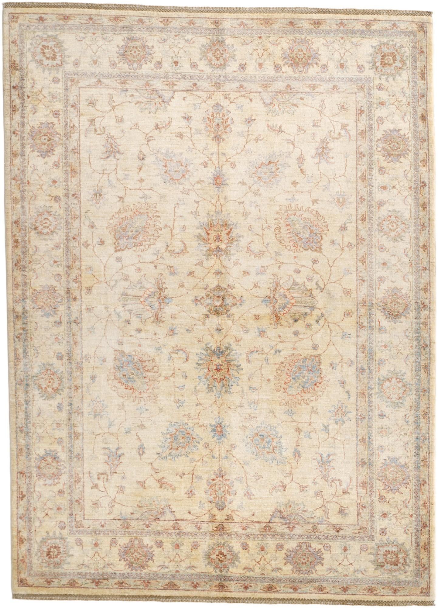 5' 11 x 8' 2 Hand Knotted Ziegler Rug