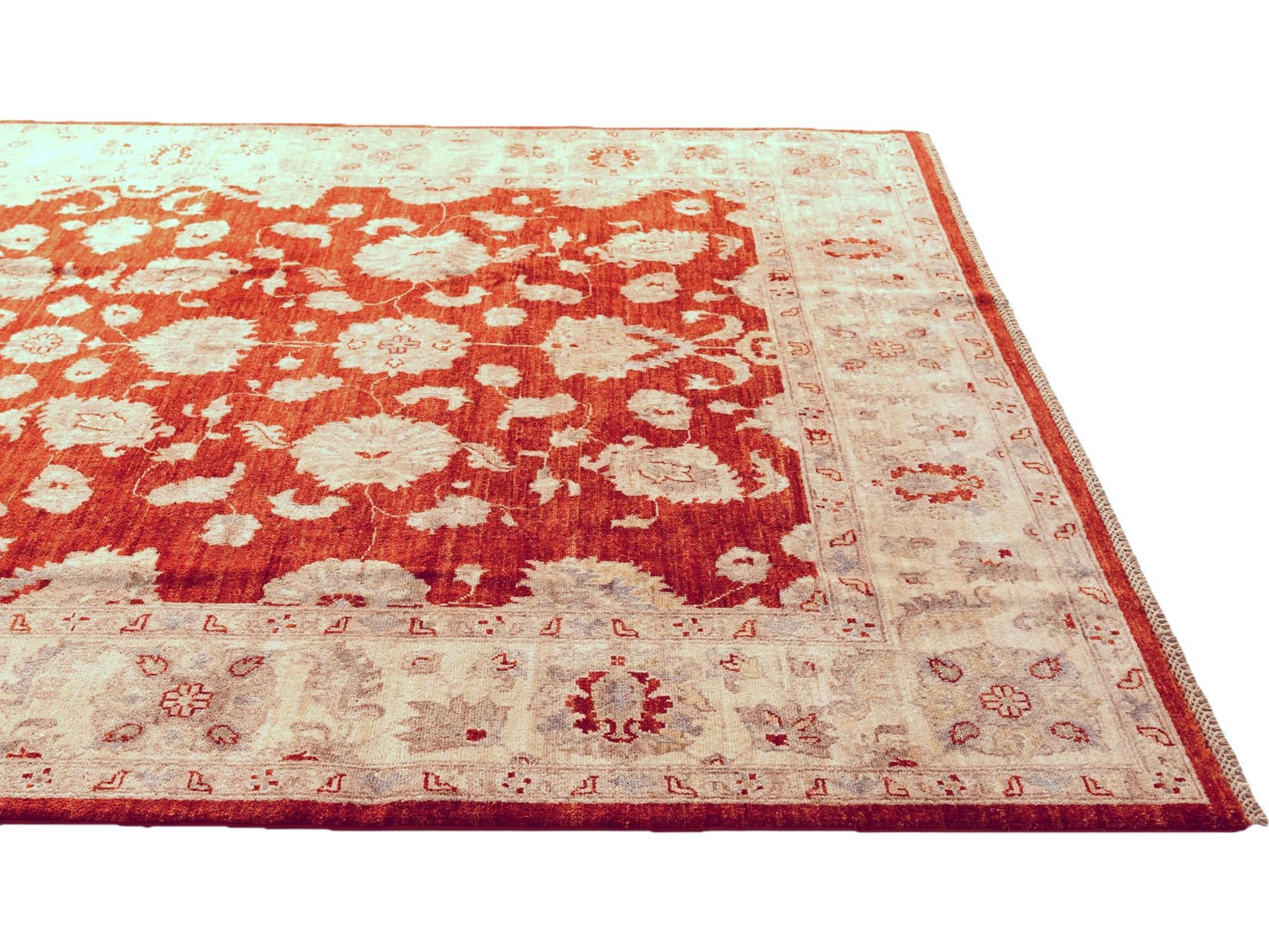 6' 7 x 9' 5 Hand Knotted Ziegler Rug