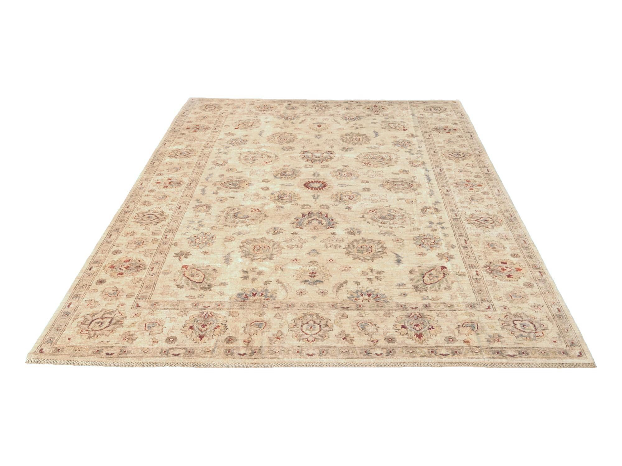 6' 10 x 9' 11 Hand Knotted Ziegler Rug