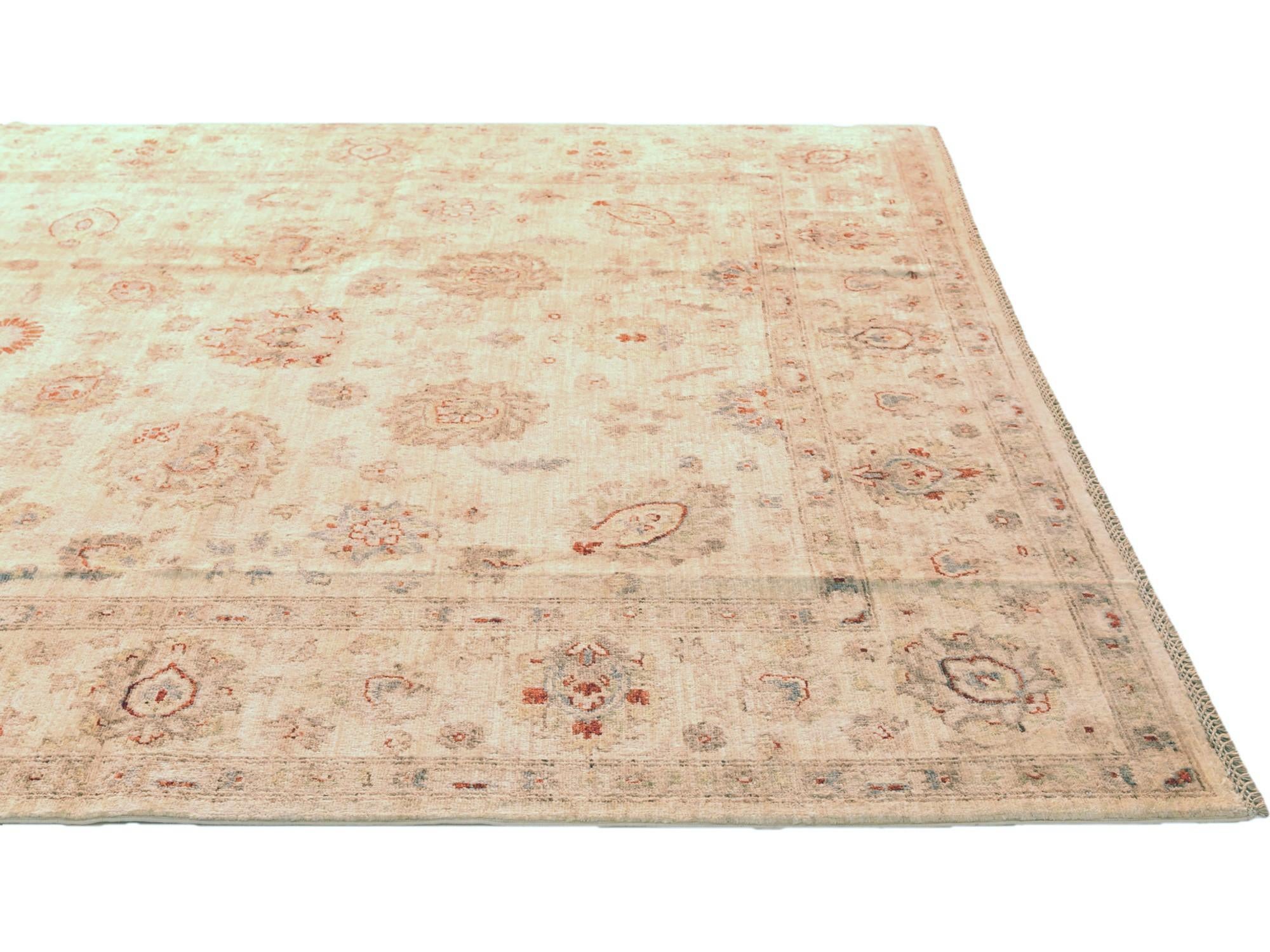 6' 10 x 9' 11 Hand Knotted Ziegler Rug