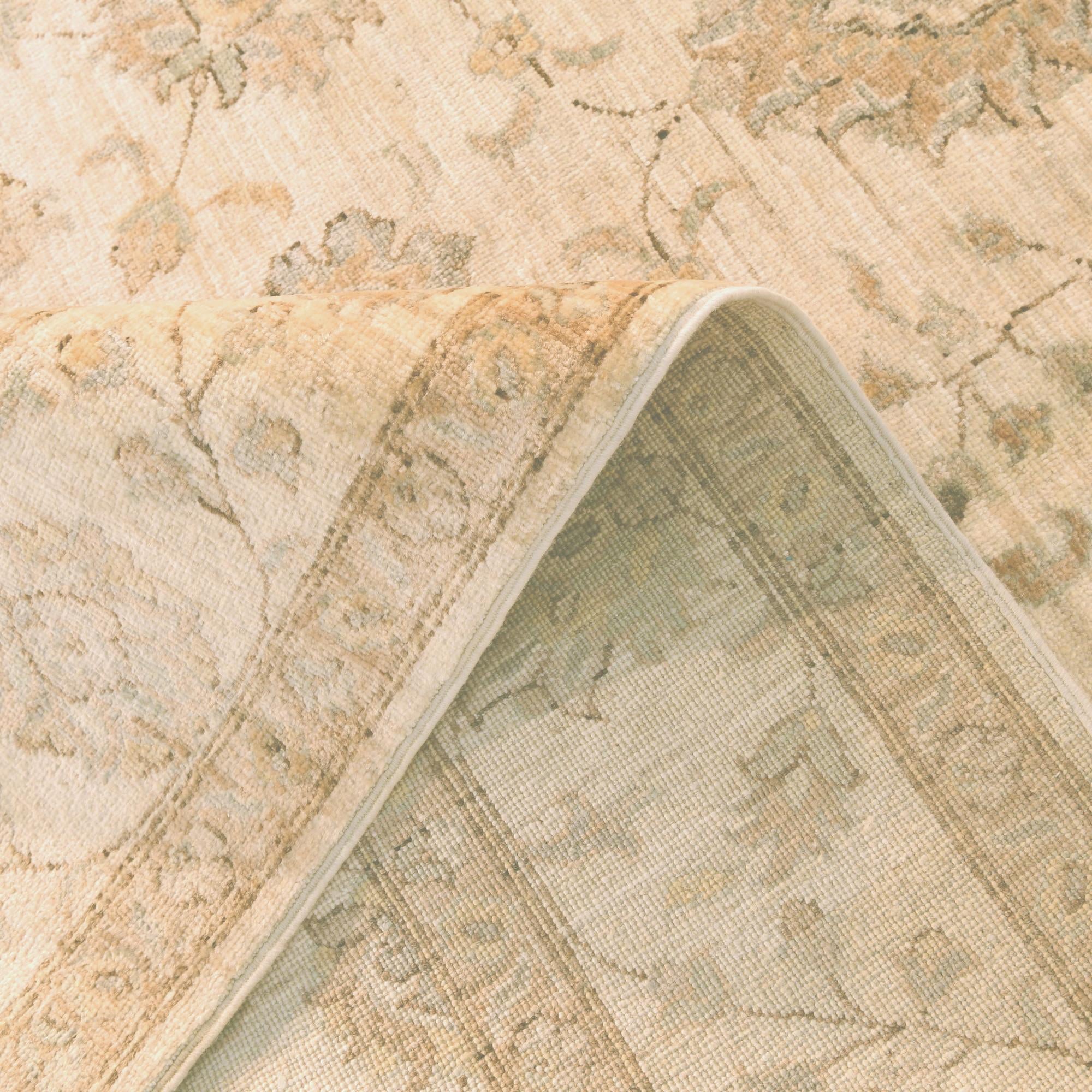 6' 3 x 9' Hand Knotted Ziegler Rug