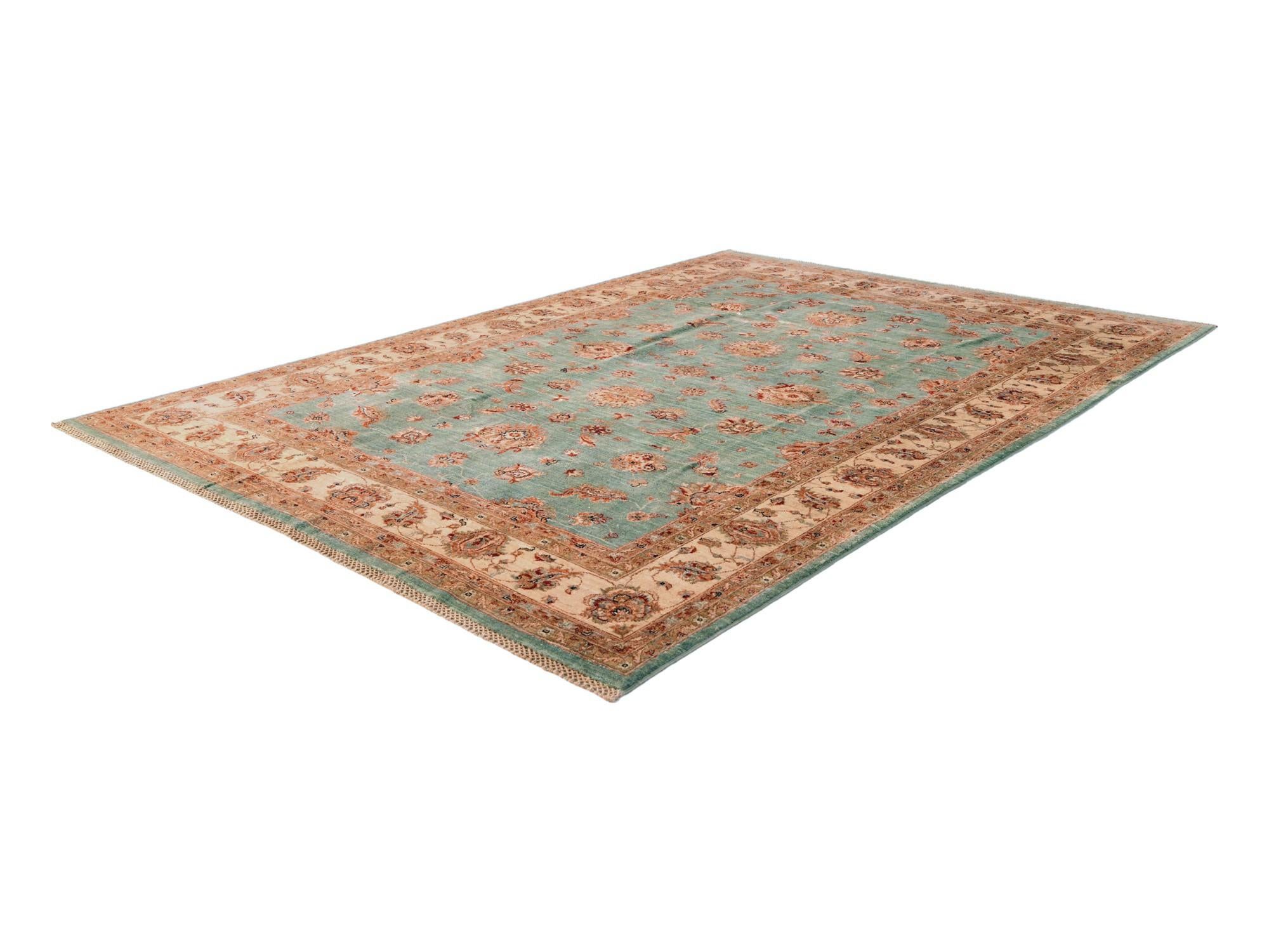 6' 11 x 9' 6 Hand Knotted Ziegler Rug