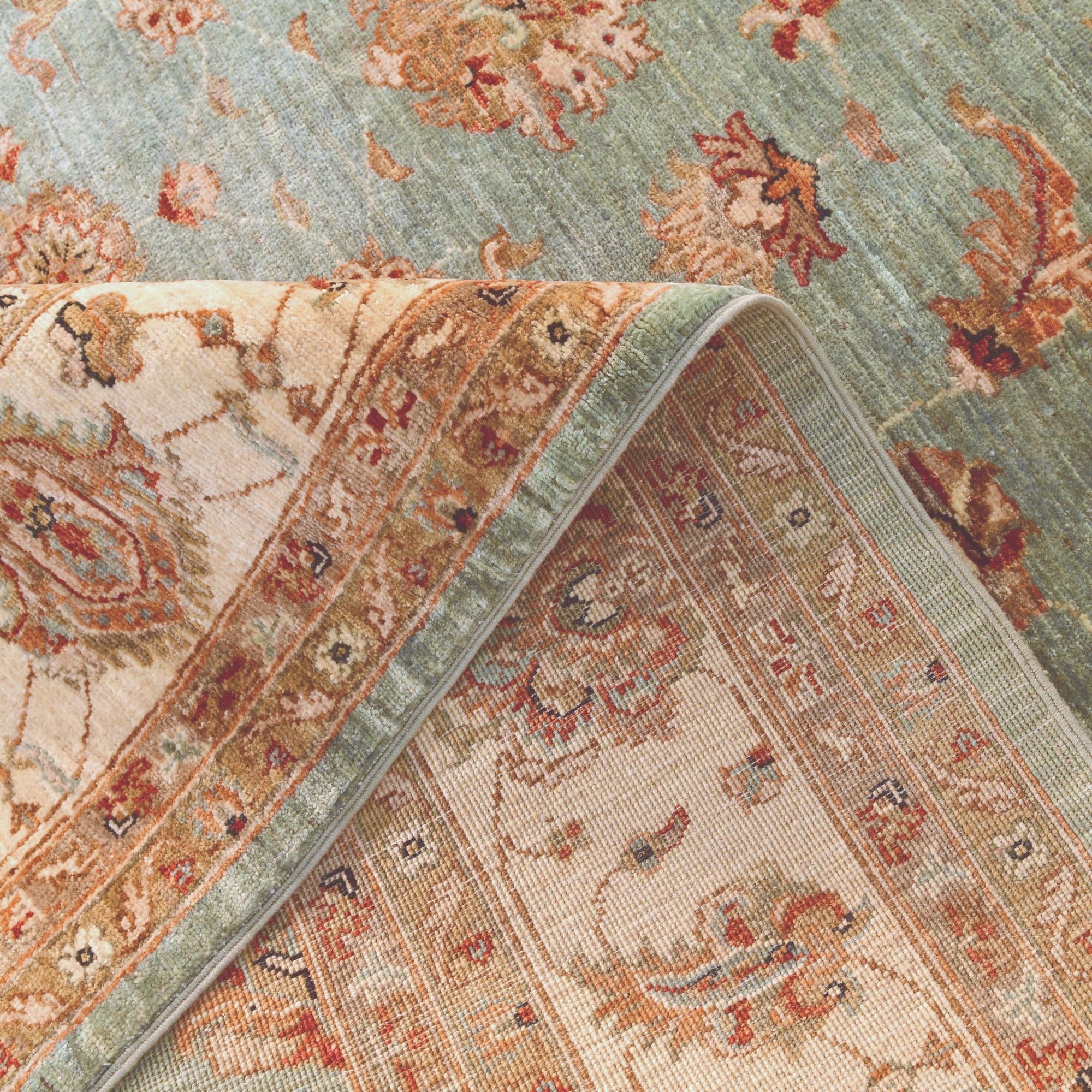 6' 11 x 9' 6 Hand Knotted Ziegler Rug