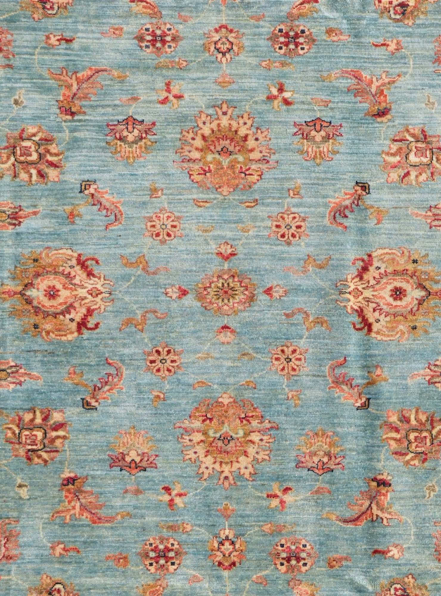6' 11 x 9' 6 Hand Knotted Ziegler Rug