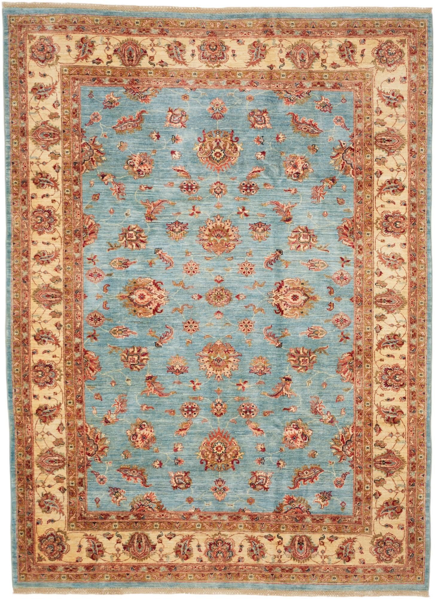 6' 11 x 9' 6 Hand Knotted Ziegler Rug