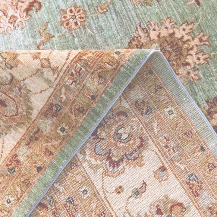 6' 11 x 10' 2 Hand Knotted Ziegler Rug