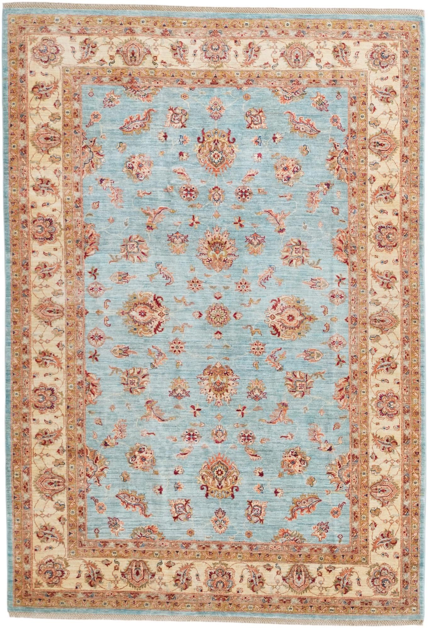 6' 11 x 10' 2 Hand Knotted Ziegler Rug