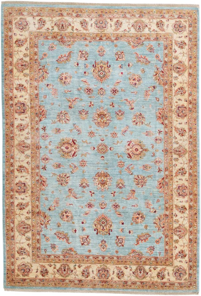 Detailansicht von 210cm x 310cm Handgeknüpft Ziegler Teppich