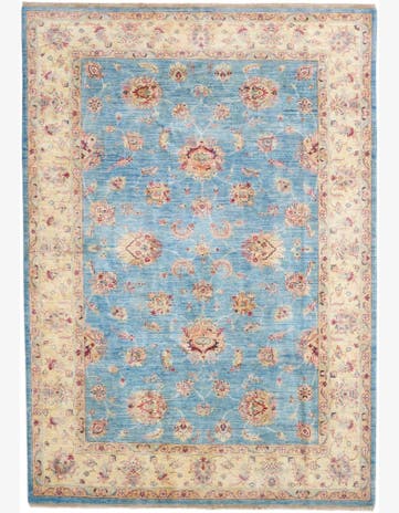 6' 11 x 9' 10 Hand Knotted Ziegler Rug