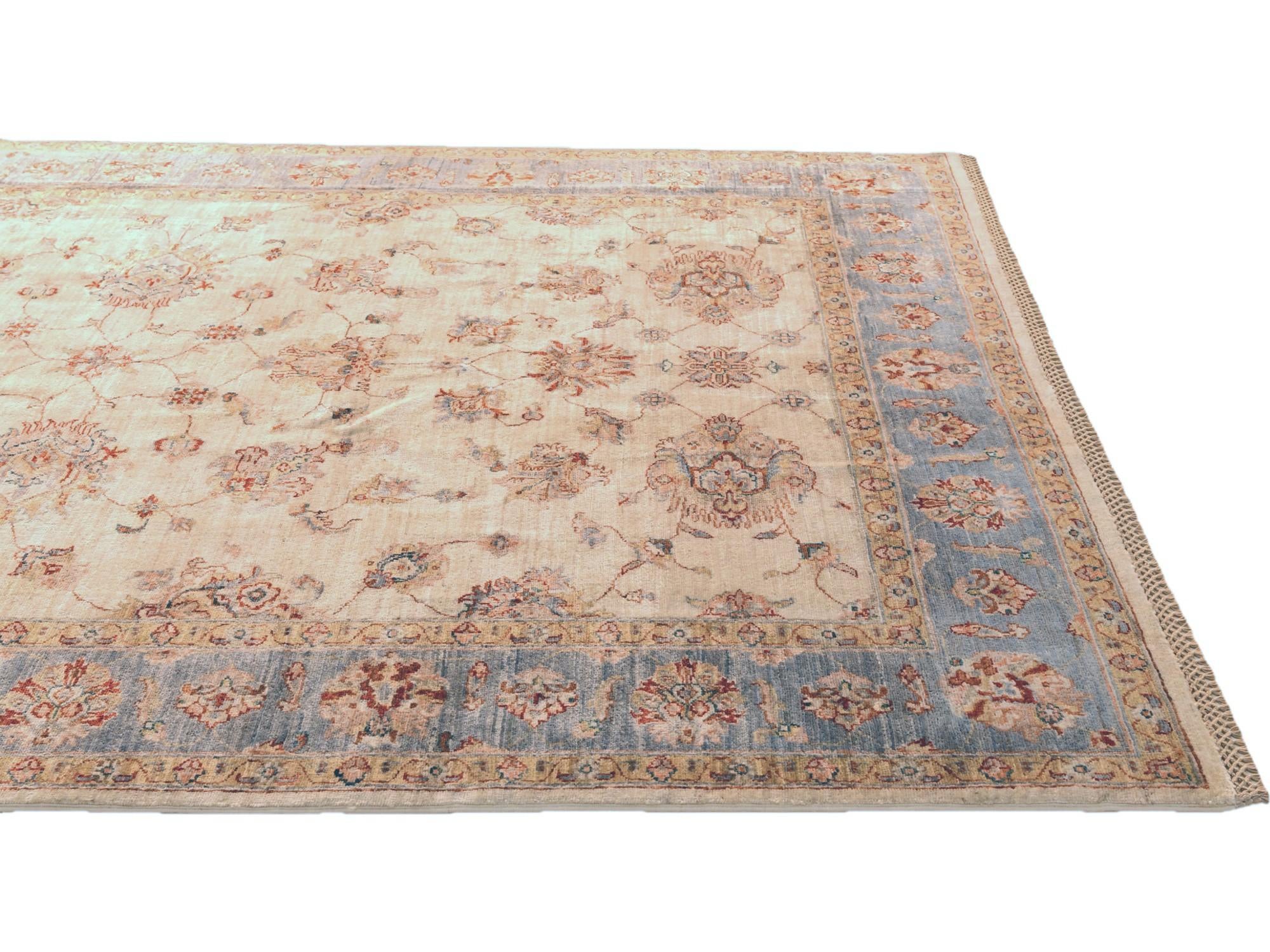 6' 2 x 9' 2 Hand Knotted Ziegler Rug
