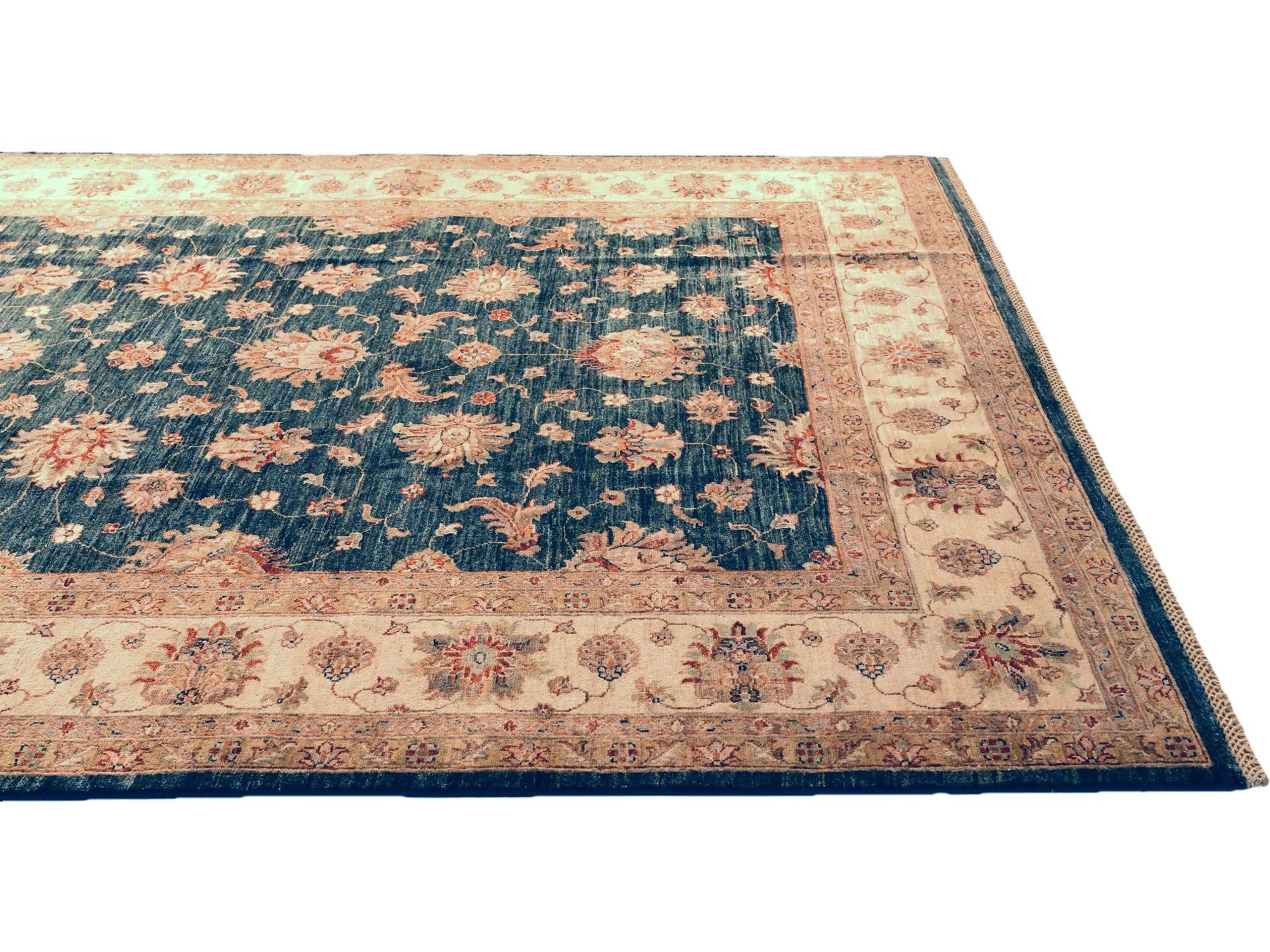 6' 11 x 9' 8 Hand Knotted Ziegler Rug