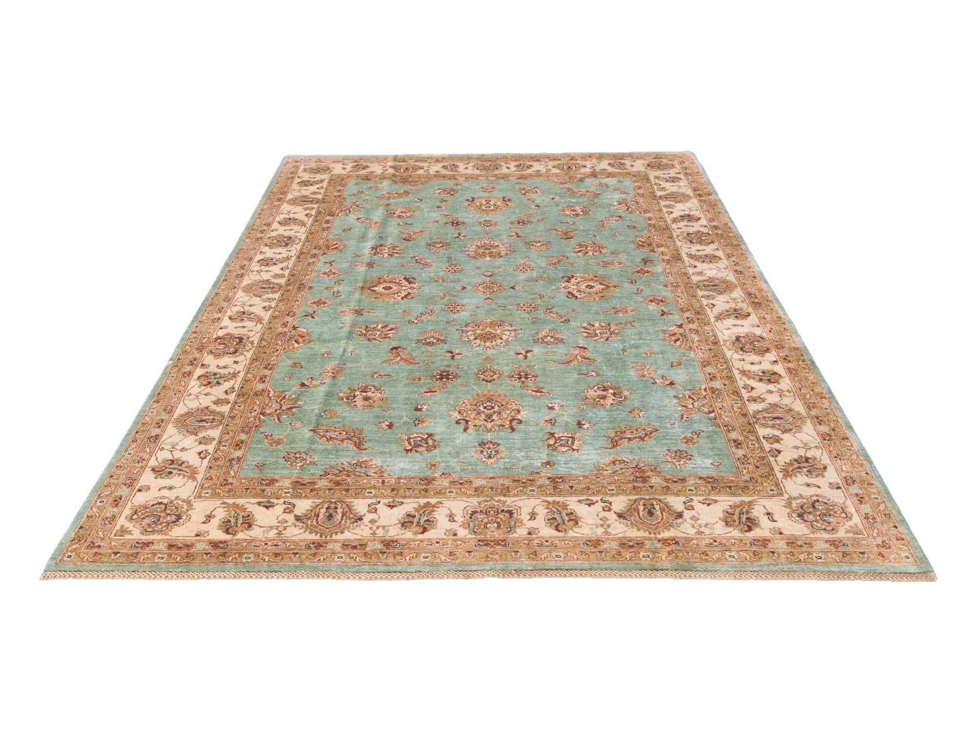 6' 9 x 10' Hand Knotted Ziegler Rug