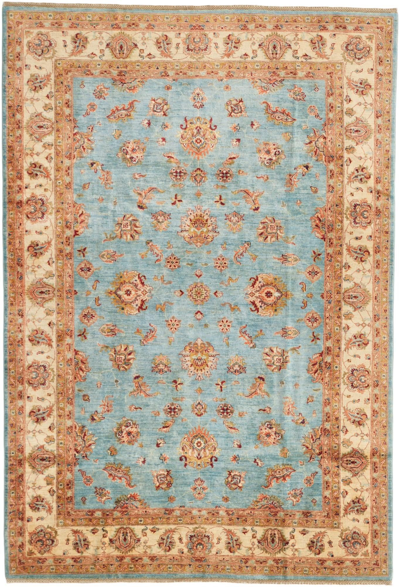 6' 9 x 10' Hand Knotted Ziegler Rug