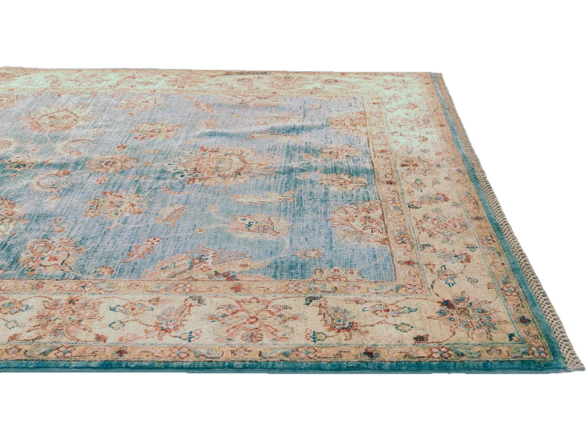 5' 1 x 6' 11 Hand Knotted Ziegler Rug