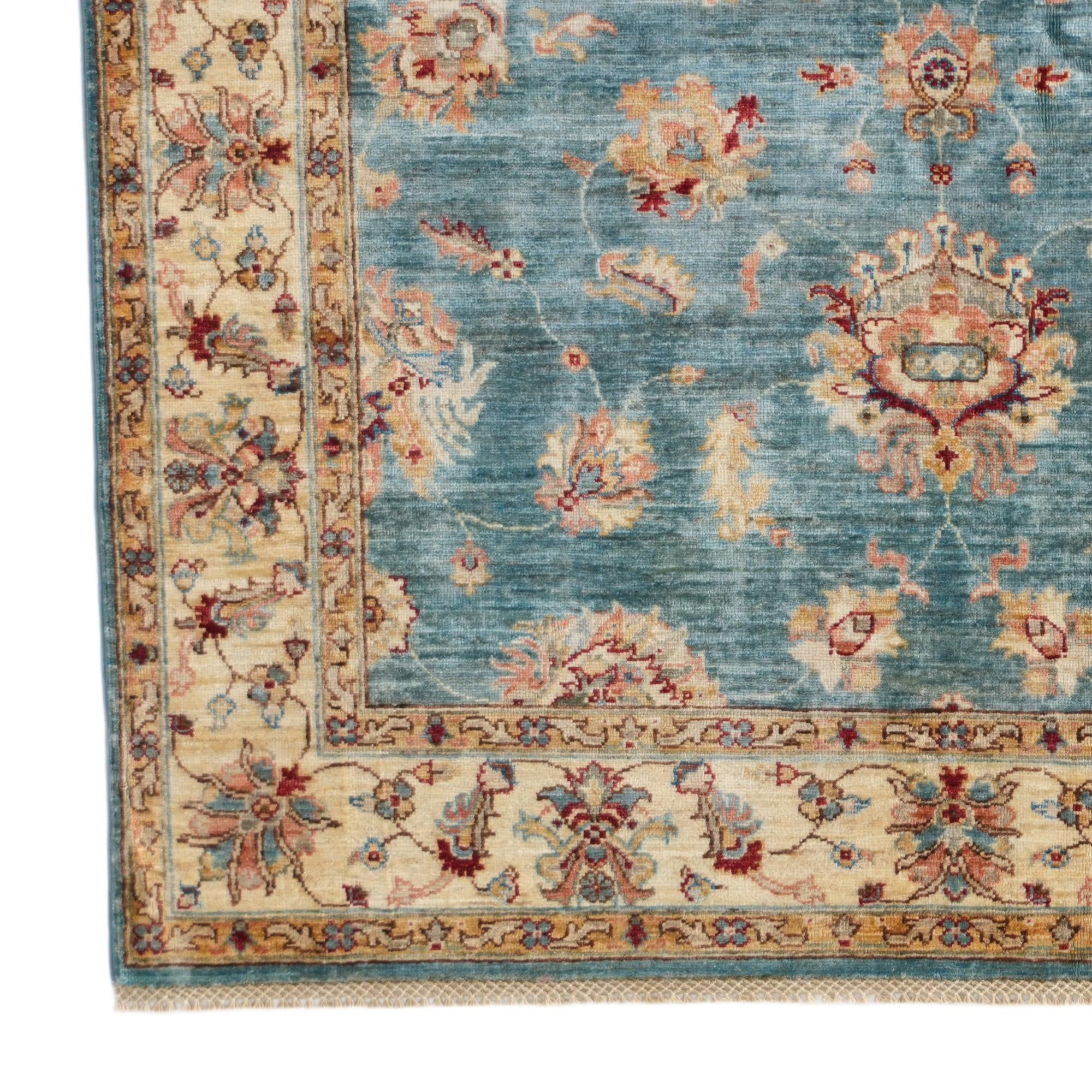 5' 1 x 6' 10 Hand Knotted Ziegler Rug