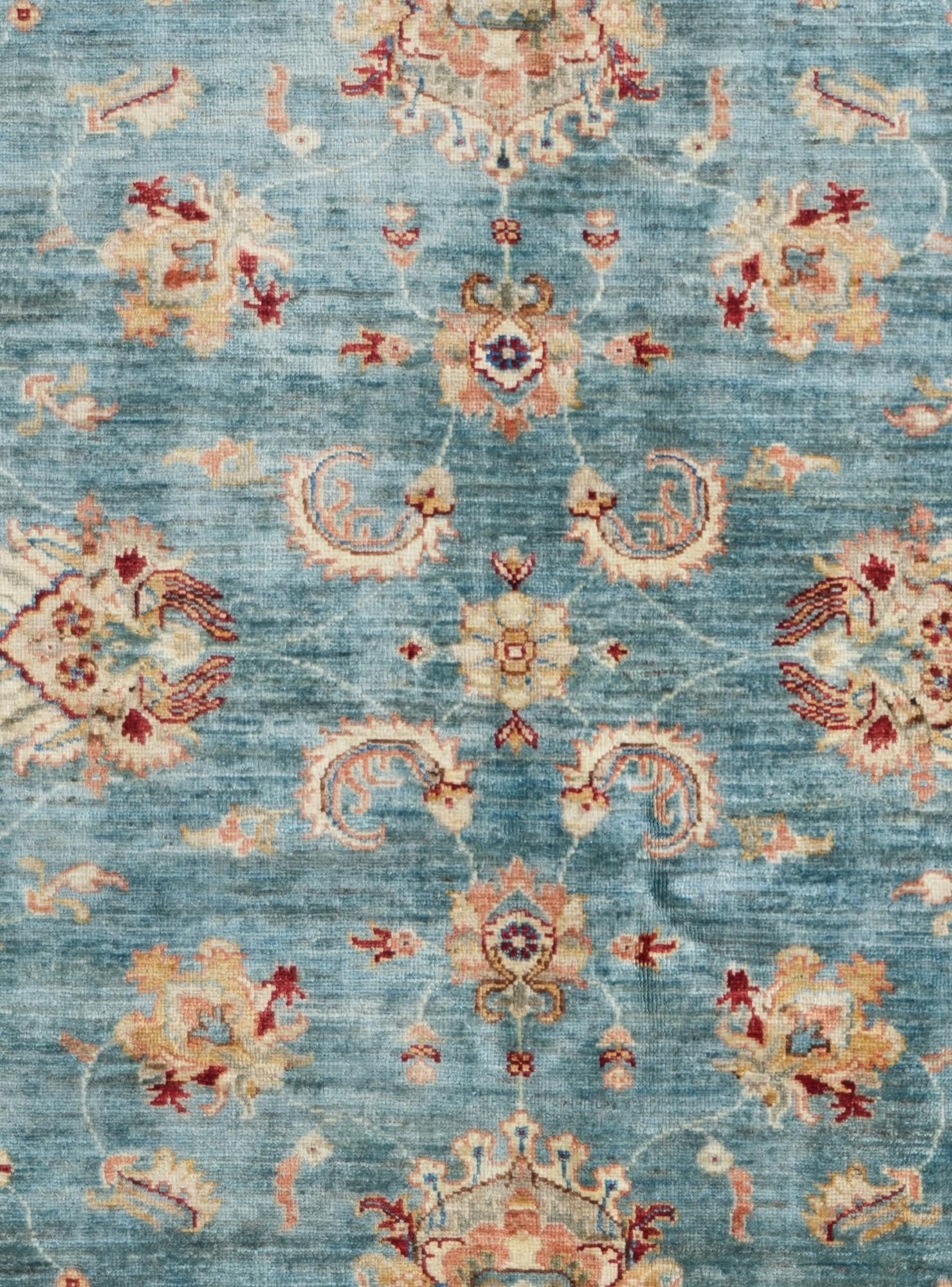 5' 1 x 6' 10 Hand Knotted Ziegler Rug