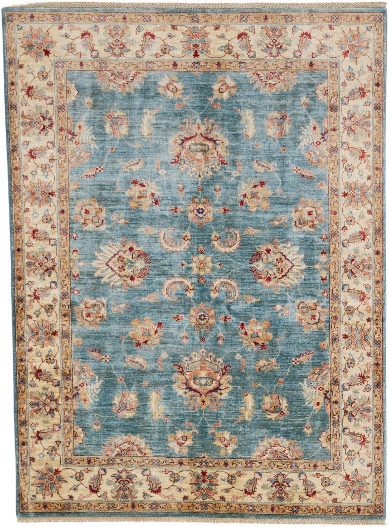 5' 1 x 6' 10 Hand Knotted Ziegler Rug