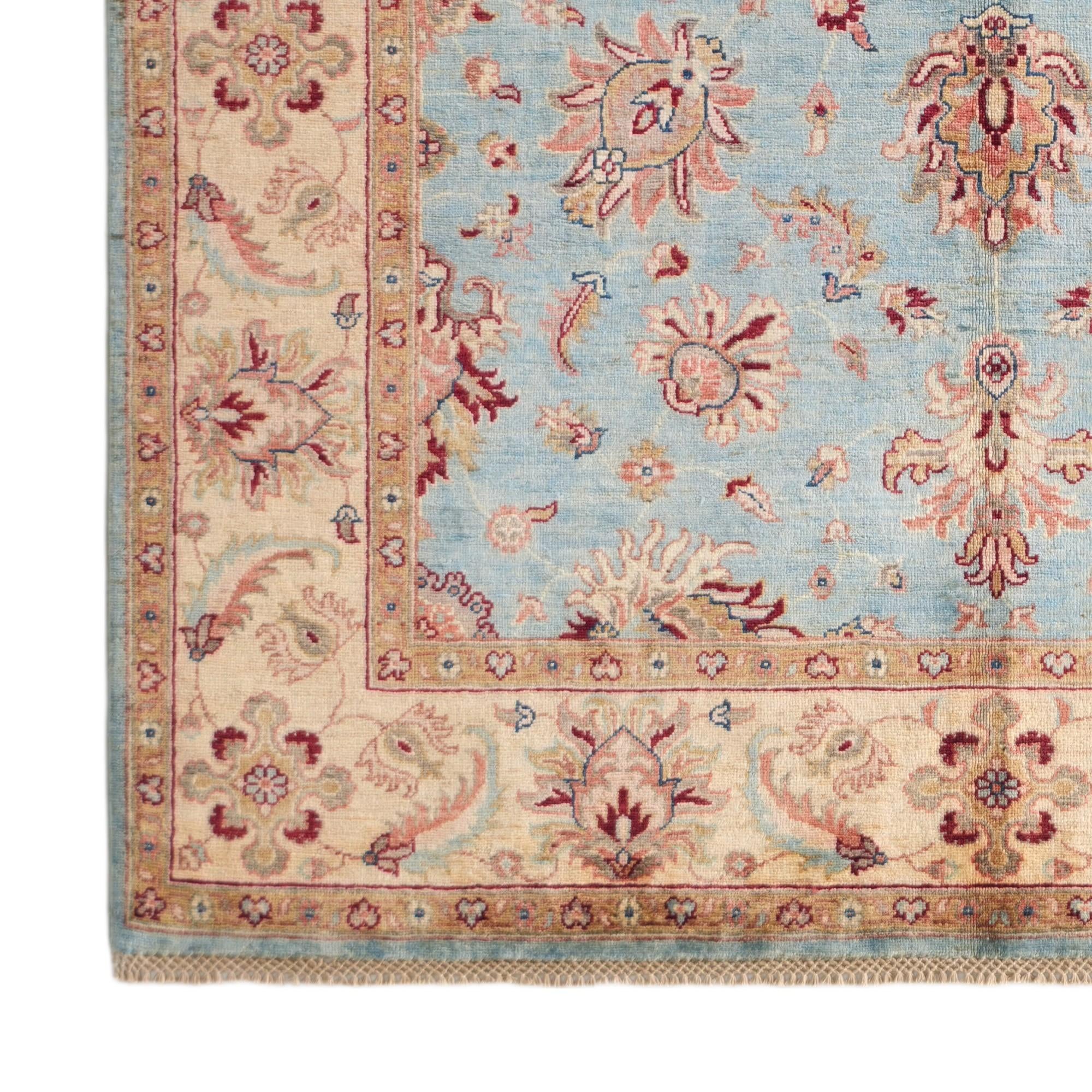165cm x 245cm Hand Knotted Ziegler Rug