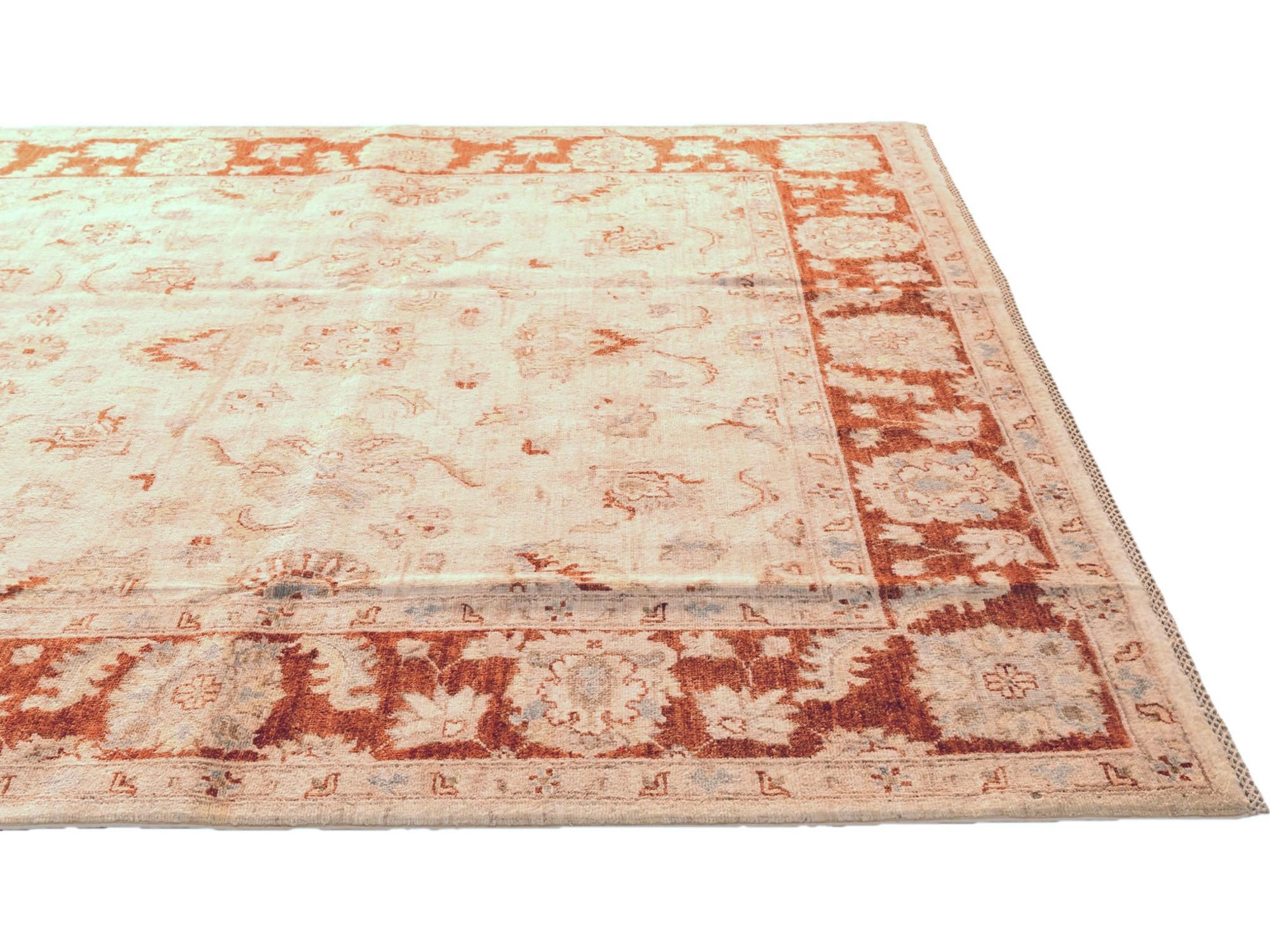 6' 8 x 9' 10 Hand Knotted Ziegler Rug