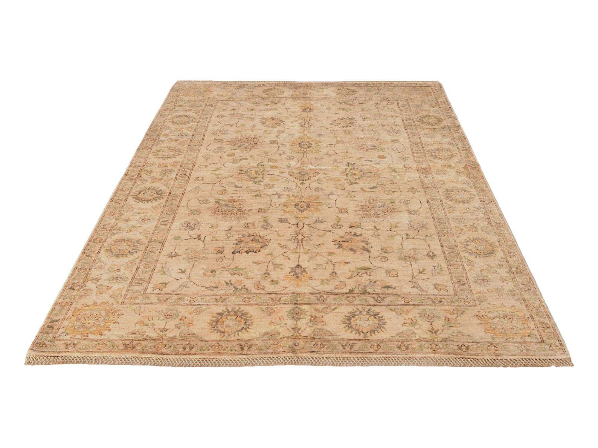 5' 9 x 7' 10 Hand Knotted Ziegler Rug