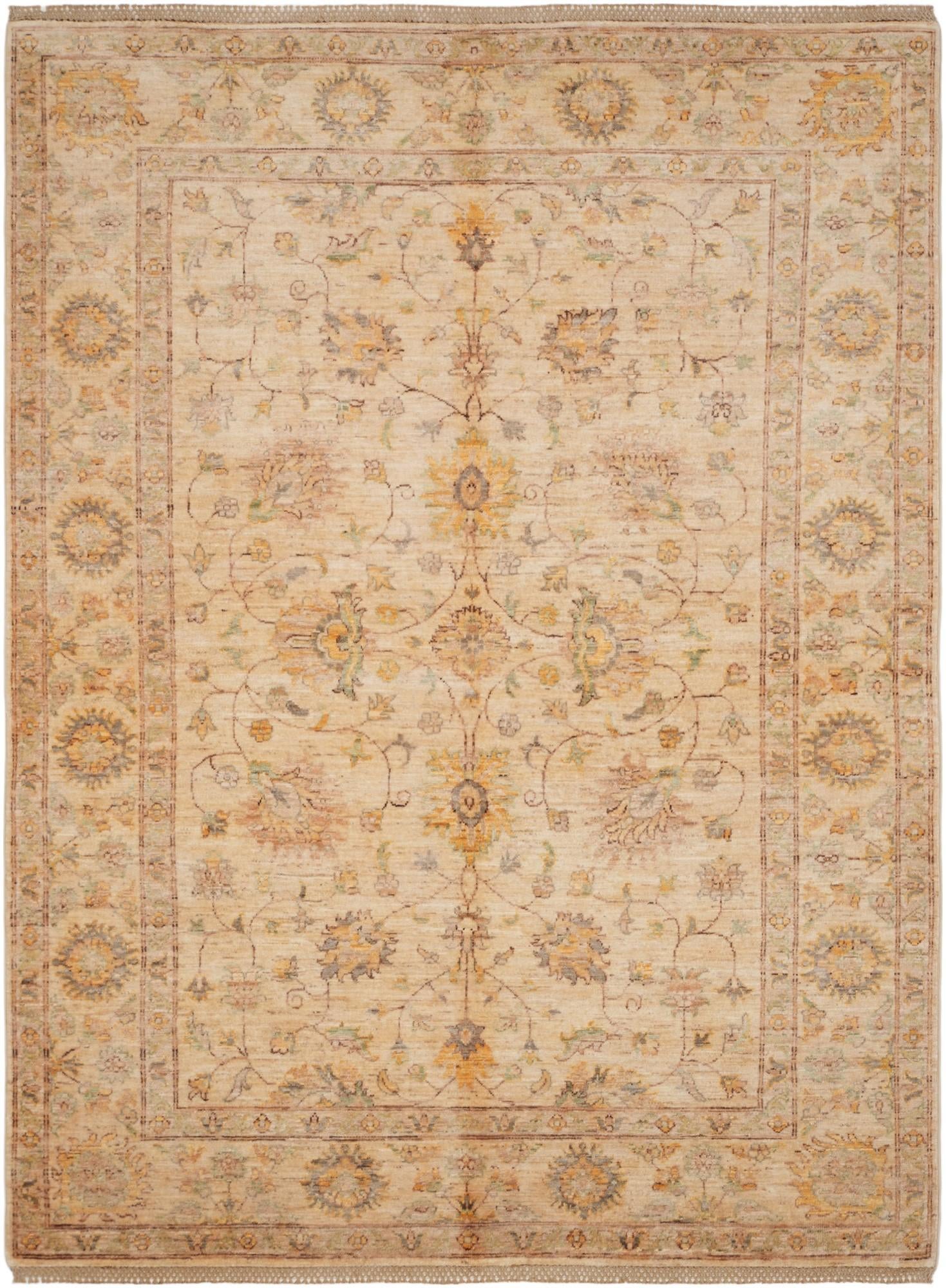 5' 9 x 7' 10 Hand Knotted Ziegler Rug