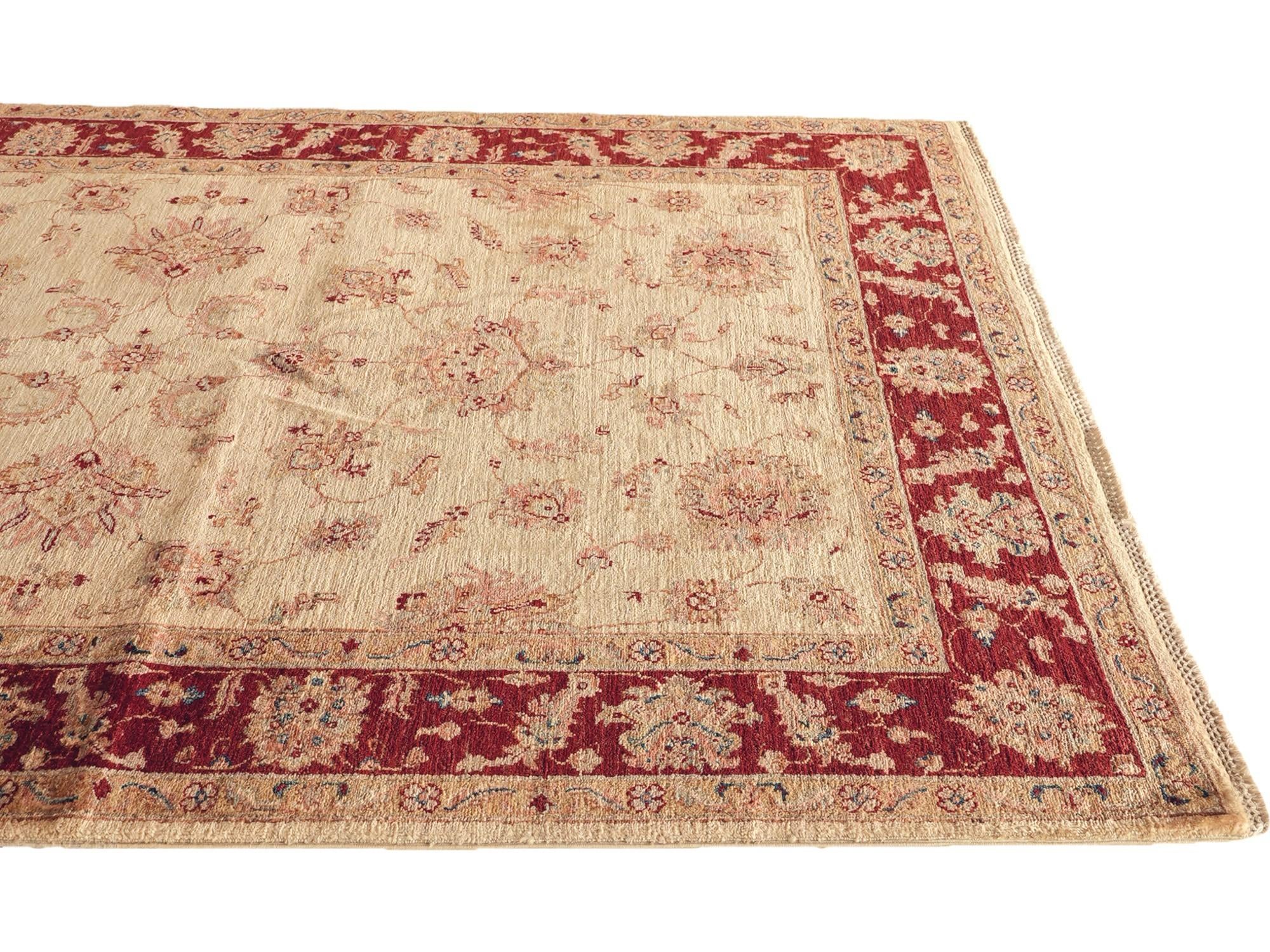 Detail image 6 of 10: 5' 10 x 7' 8 Hand Knotted Ziegler Rug