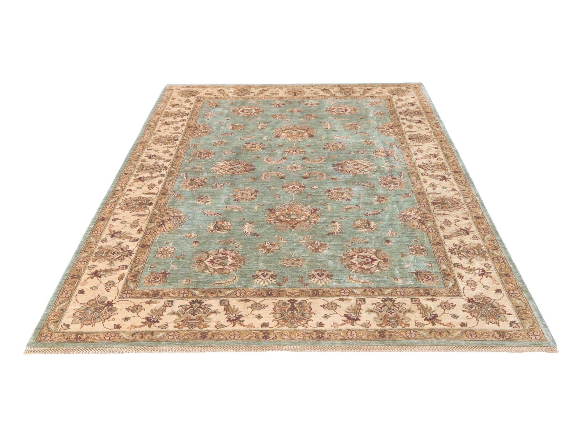 7' x 9' 11 Hand Knotted Ziegler Rug