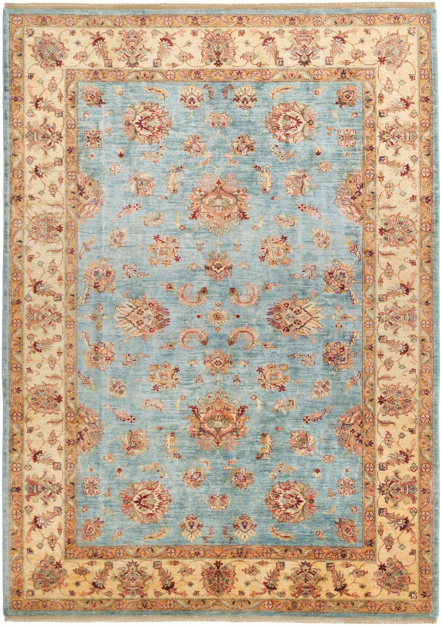 7' x 9' 11 Hand Knotted Ziegler Rug