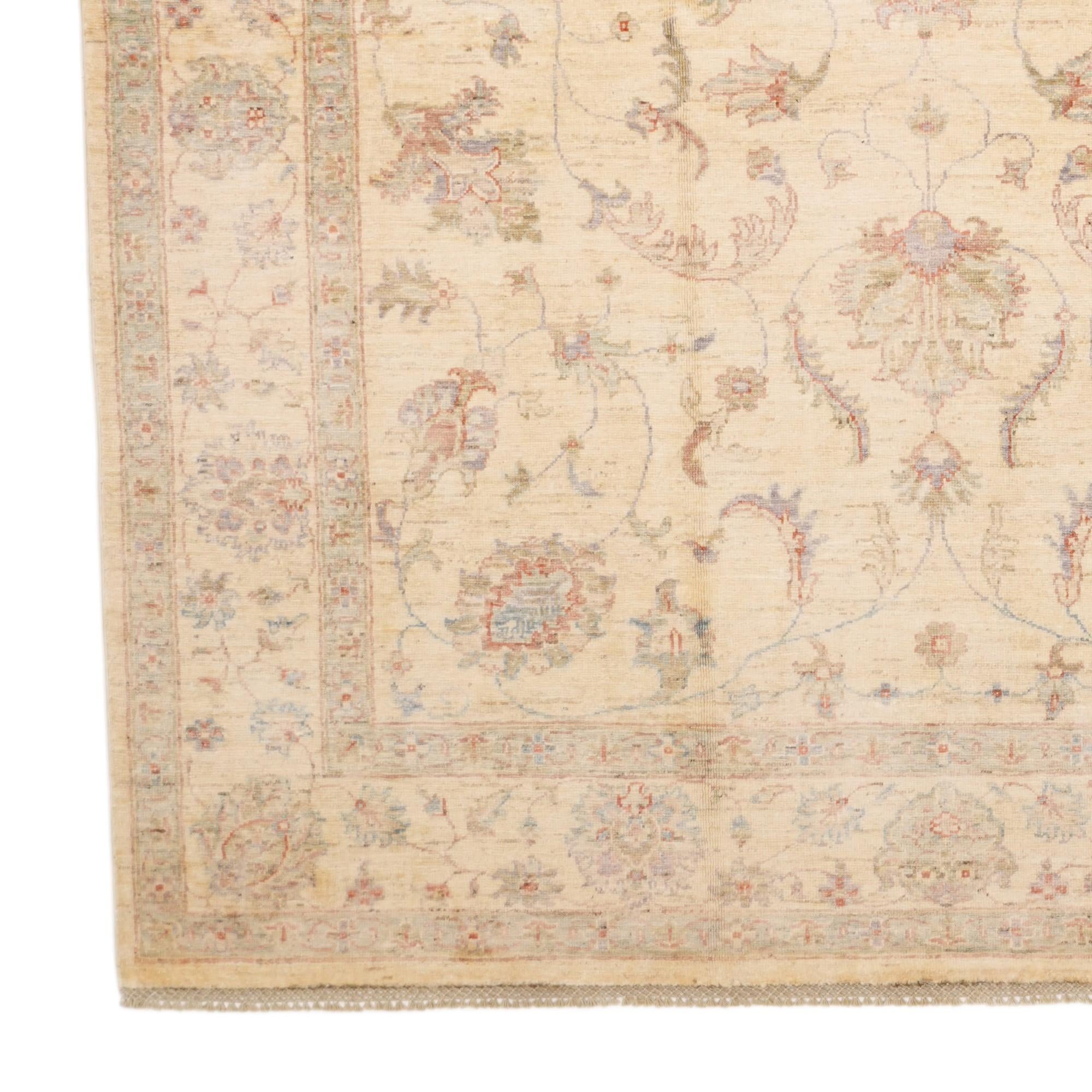190cm x 285cm Hand Knotted Ziegler Rug