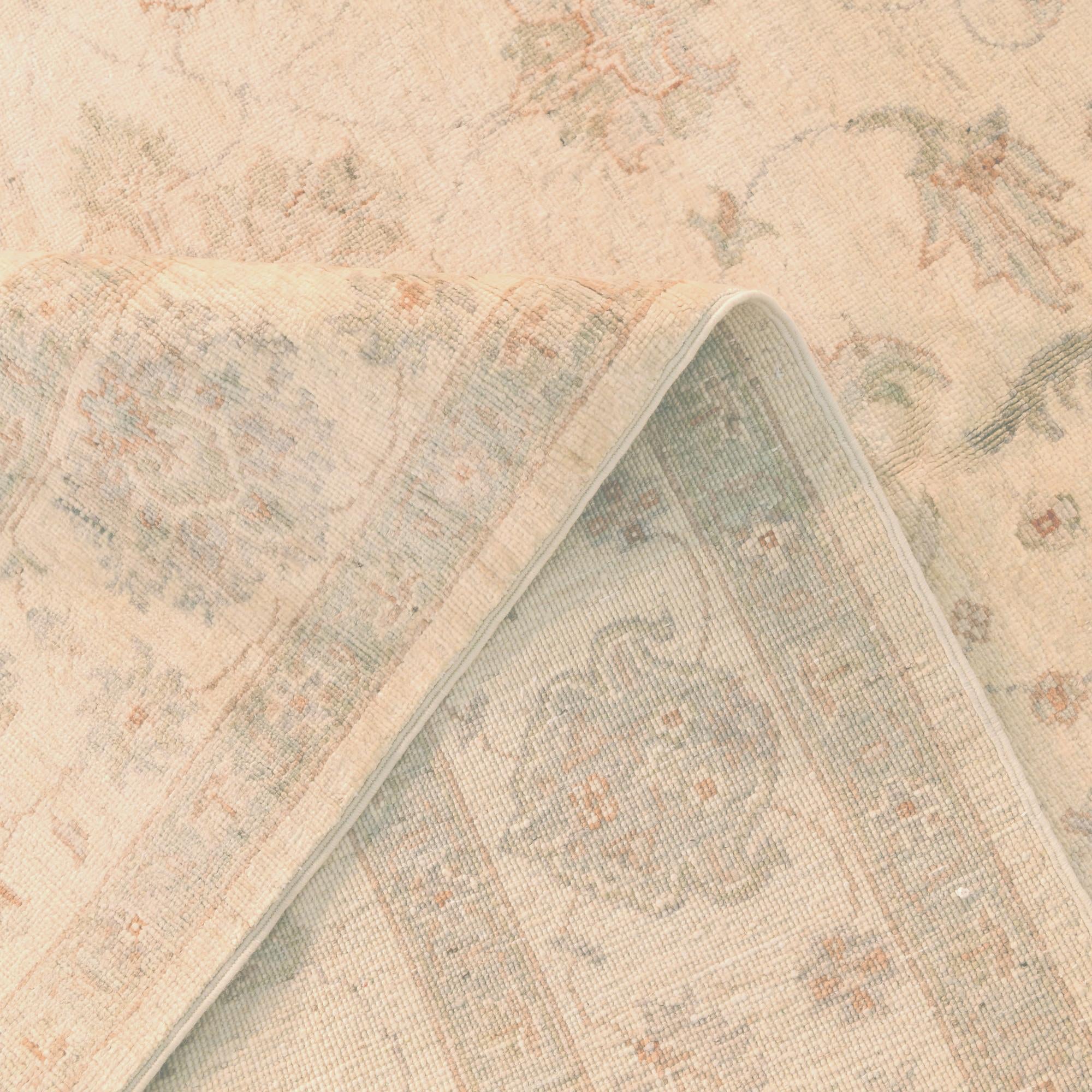 6' 3 x 9' 4 Hand Knotted Ziegler Rug