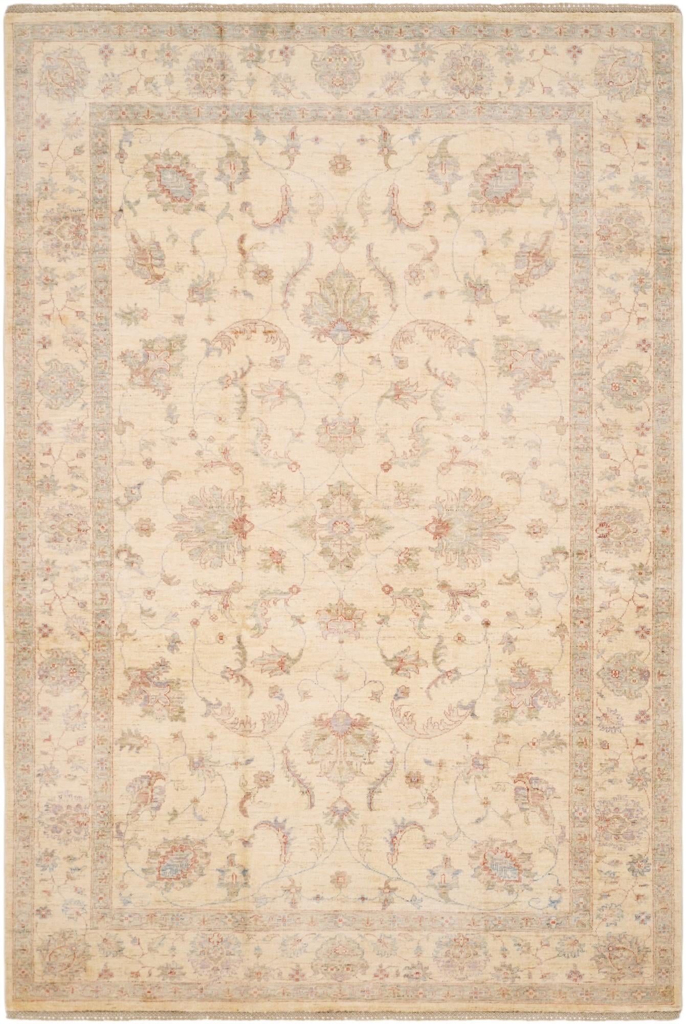 6' 3 x 9' 4 Hand Knotted Ziegler Rug