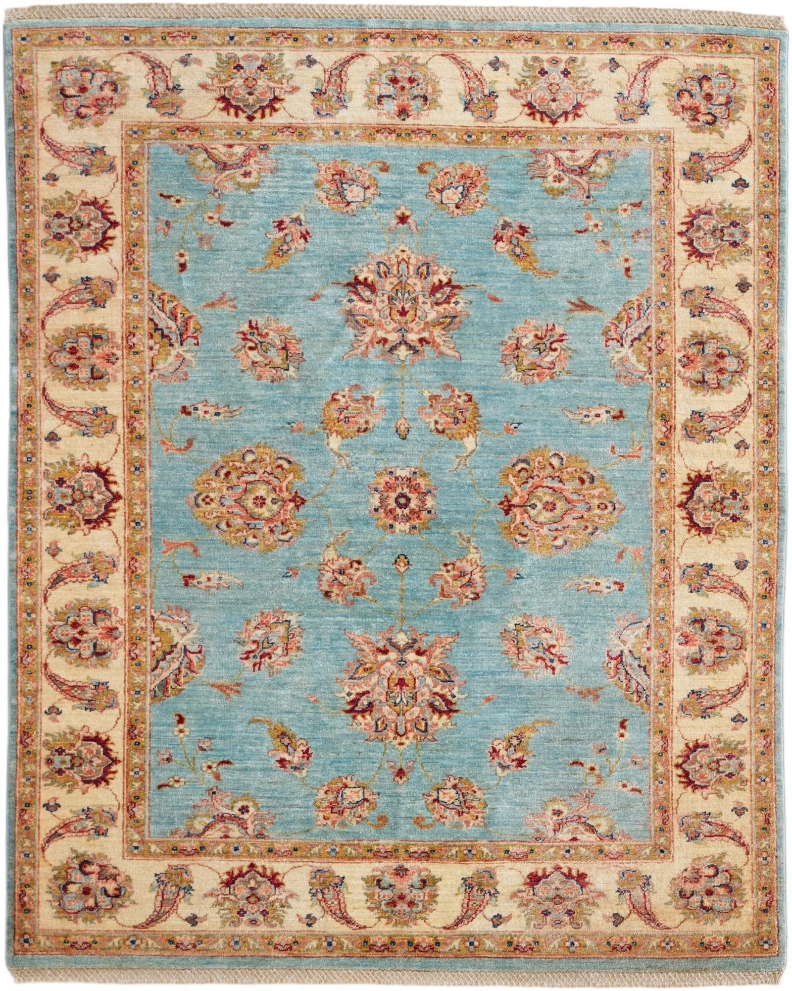 5' 1 x 6' 4 Hand Knotted Ziegler Rug