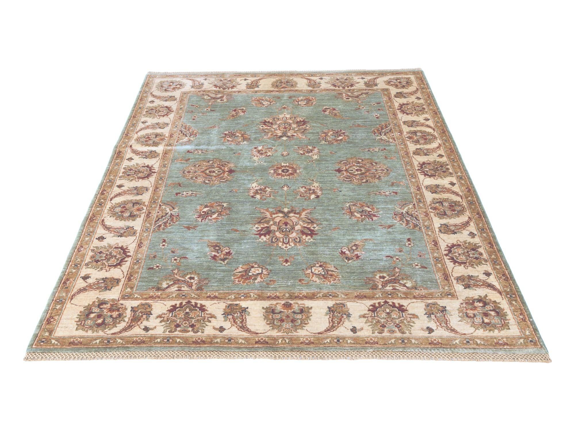 5' 1 x 6' 5 Hand Knotted Ziegler Rug