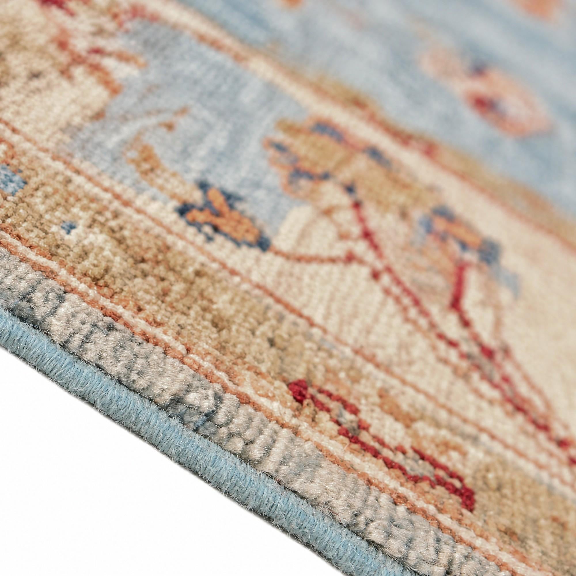 155cm x 195cm Hand Knotted Ziegler Rug