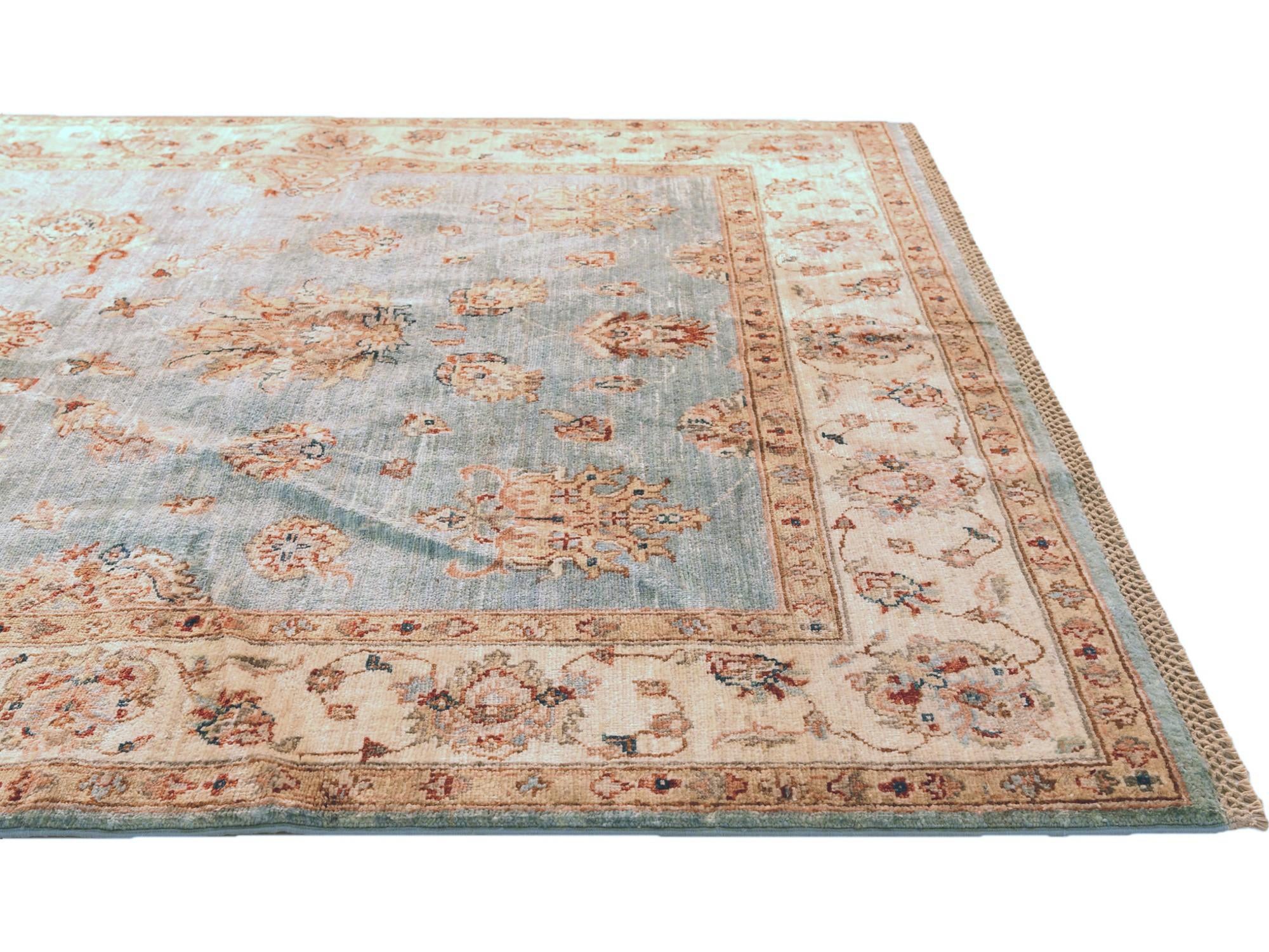 4' 11 x 6' 8 Hand Knotted Ziegler Rug