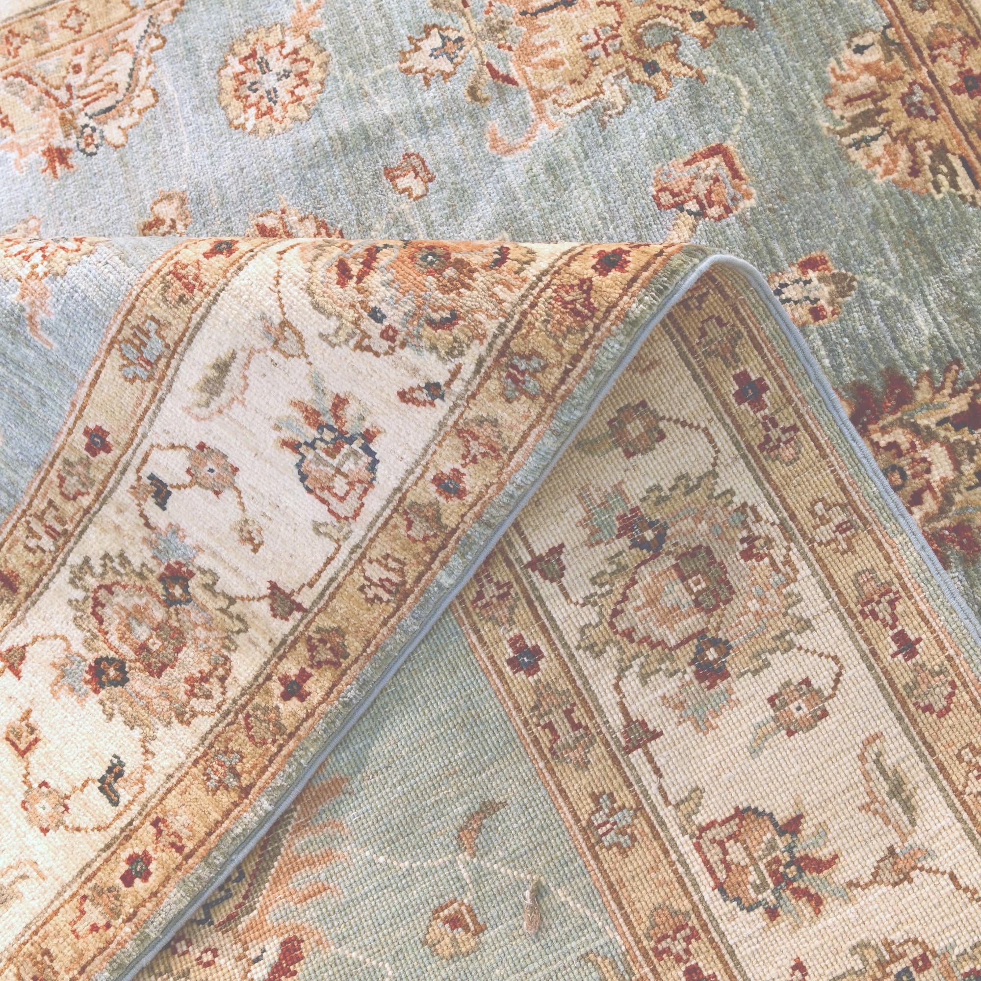 4' 11 x 6' 8 Hand Knotted Ziegler Rug