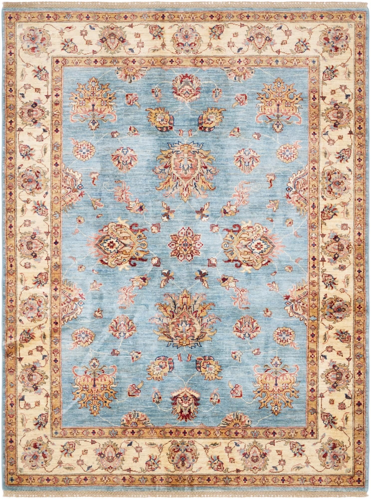 4' 11 x 6' 8 Hand Knotted Ziegler Rug