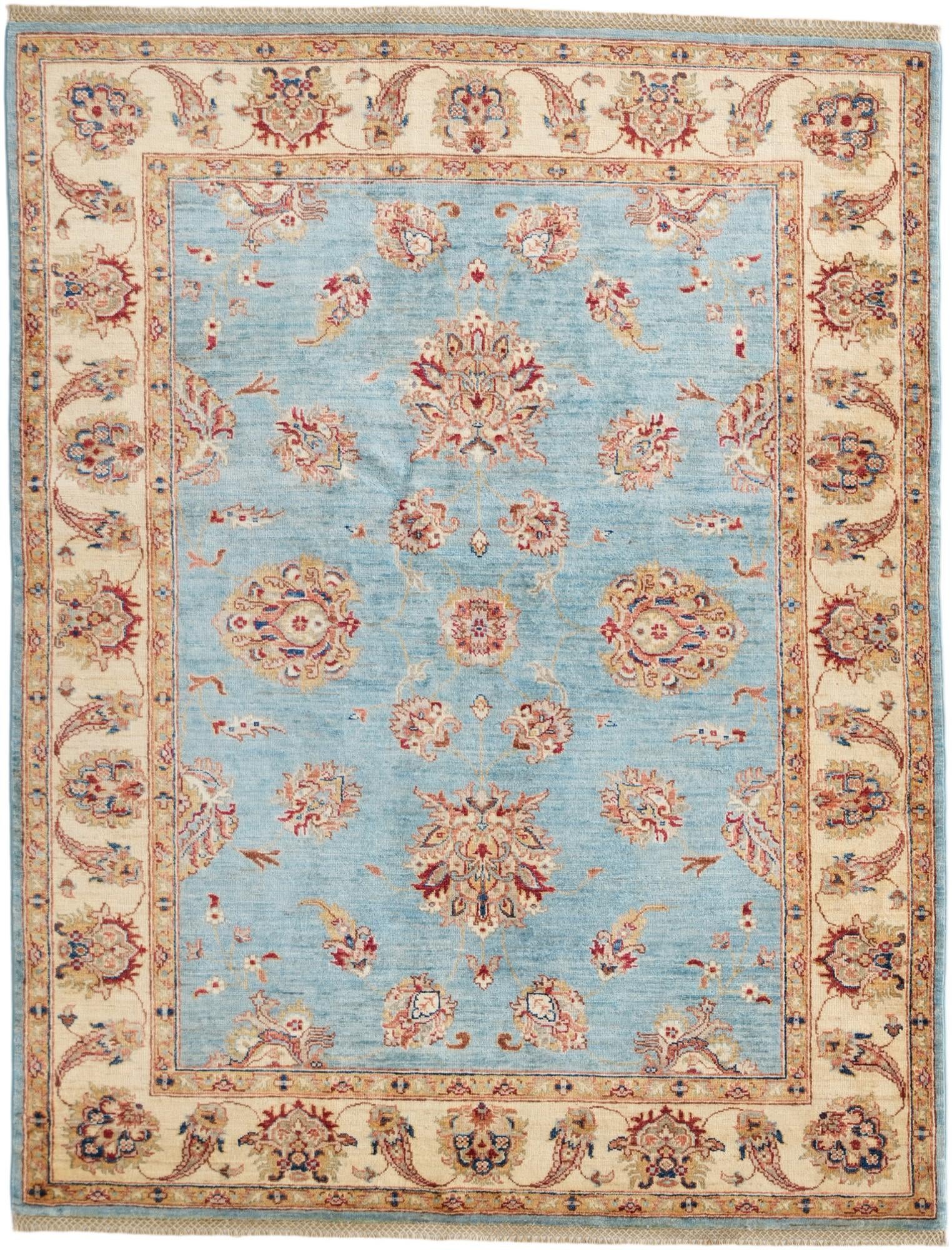 5' 1 x 6' 9 Hand Knotted Ziegler Rug