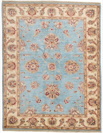 5' 1 x 6' 9 Hand Knotted Ziegler Rug