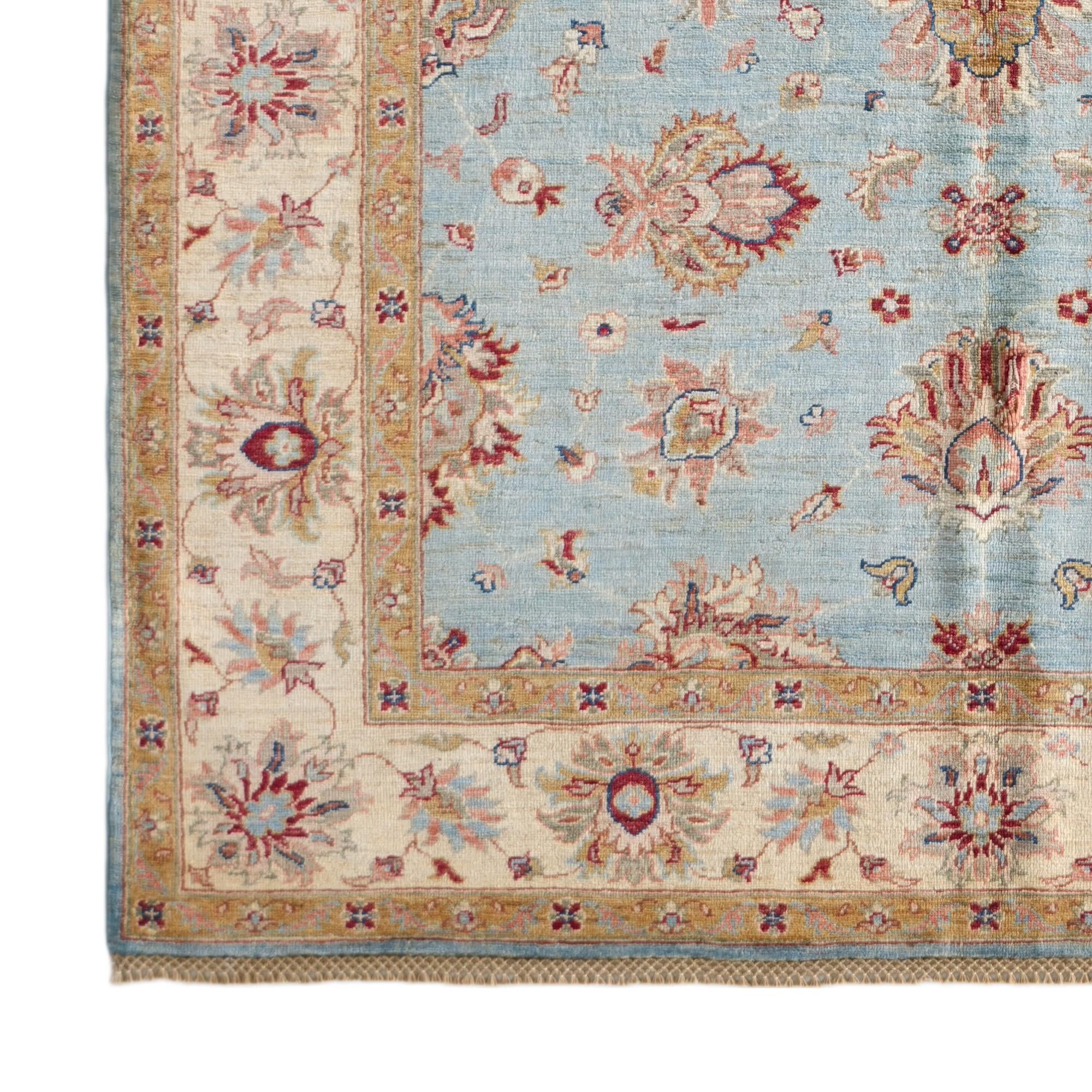 Detail image 7 of 10: 5' 11 x 8' 3 Hand Knotted Ziegler Rug