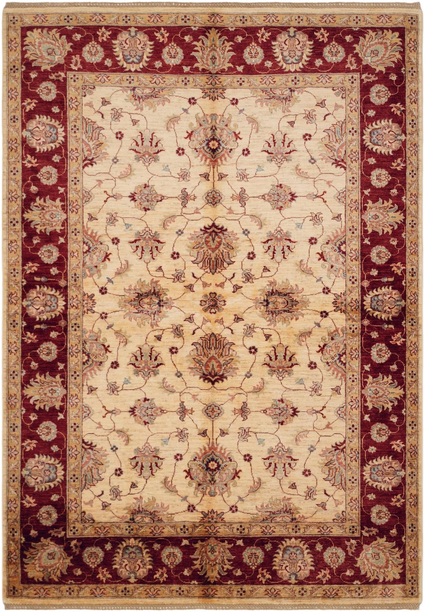 5' 8 x 8' 2 Hand Knotted Ziegler Rug