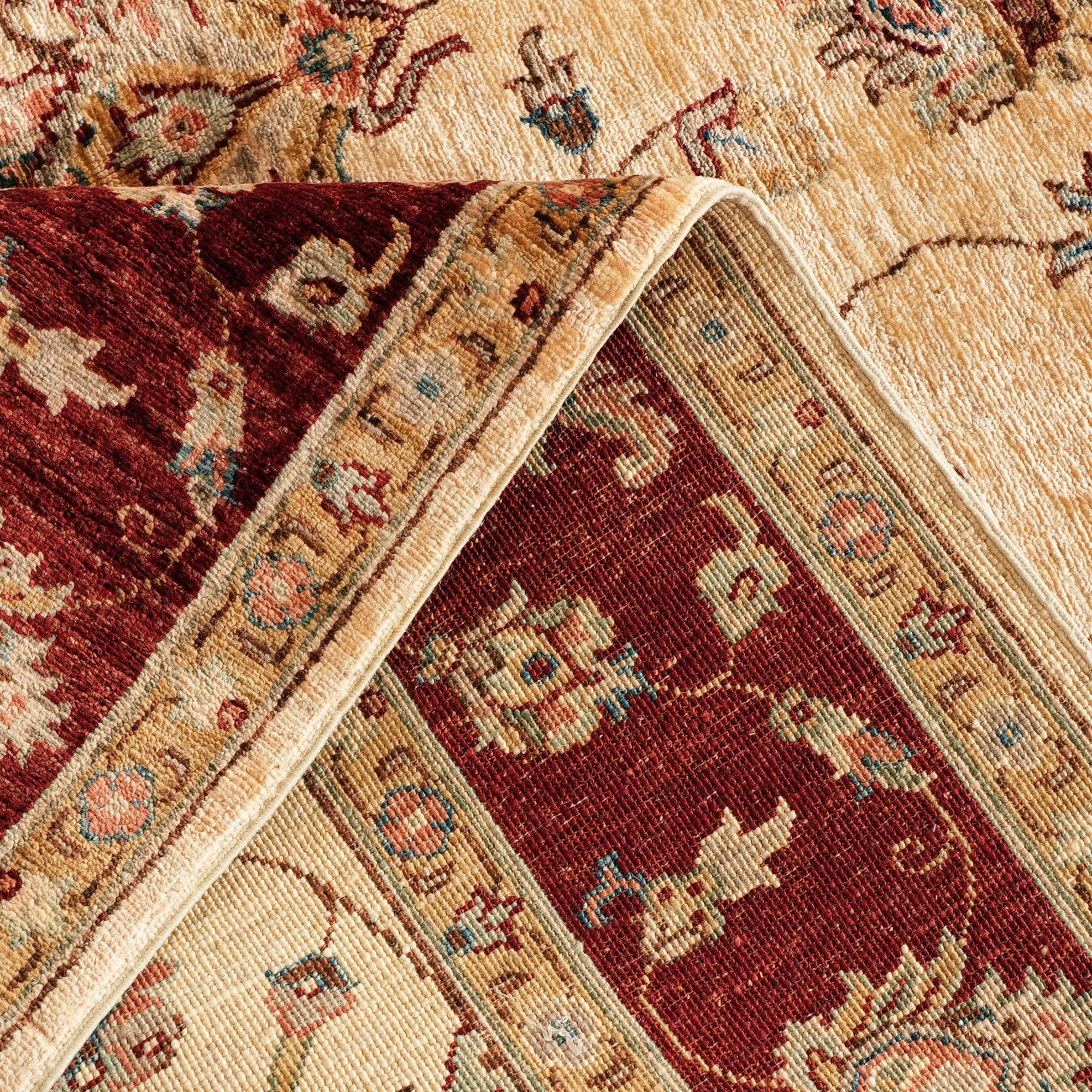 180cm x 245cm Hand Knotted Ziegler Rug