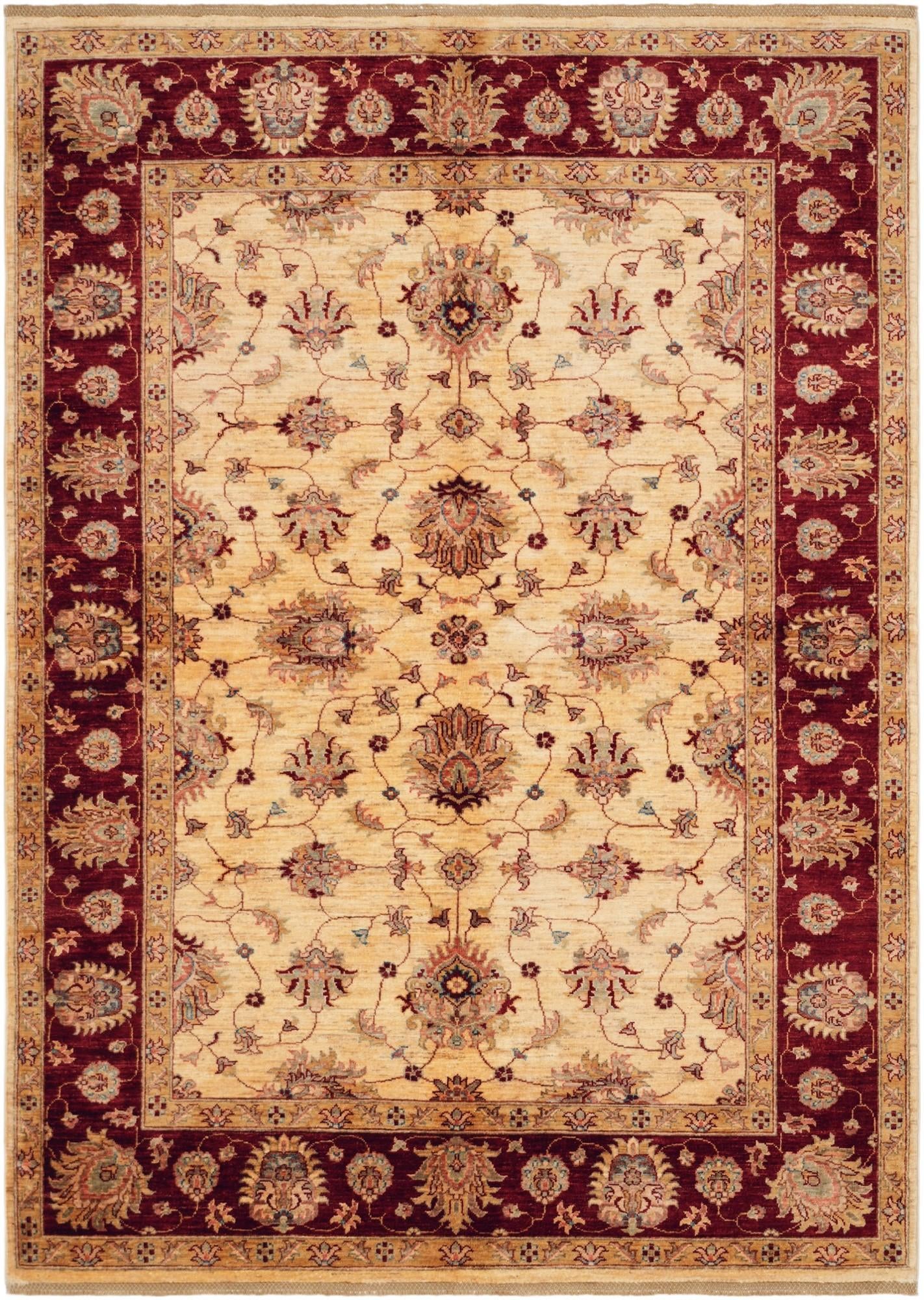 5' 9 x 8' Hand Knotted Ziegler Rug