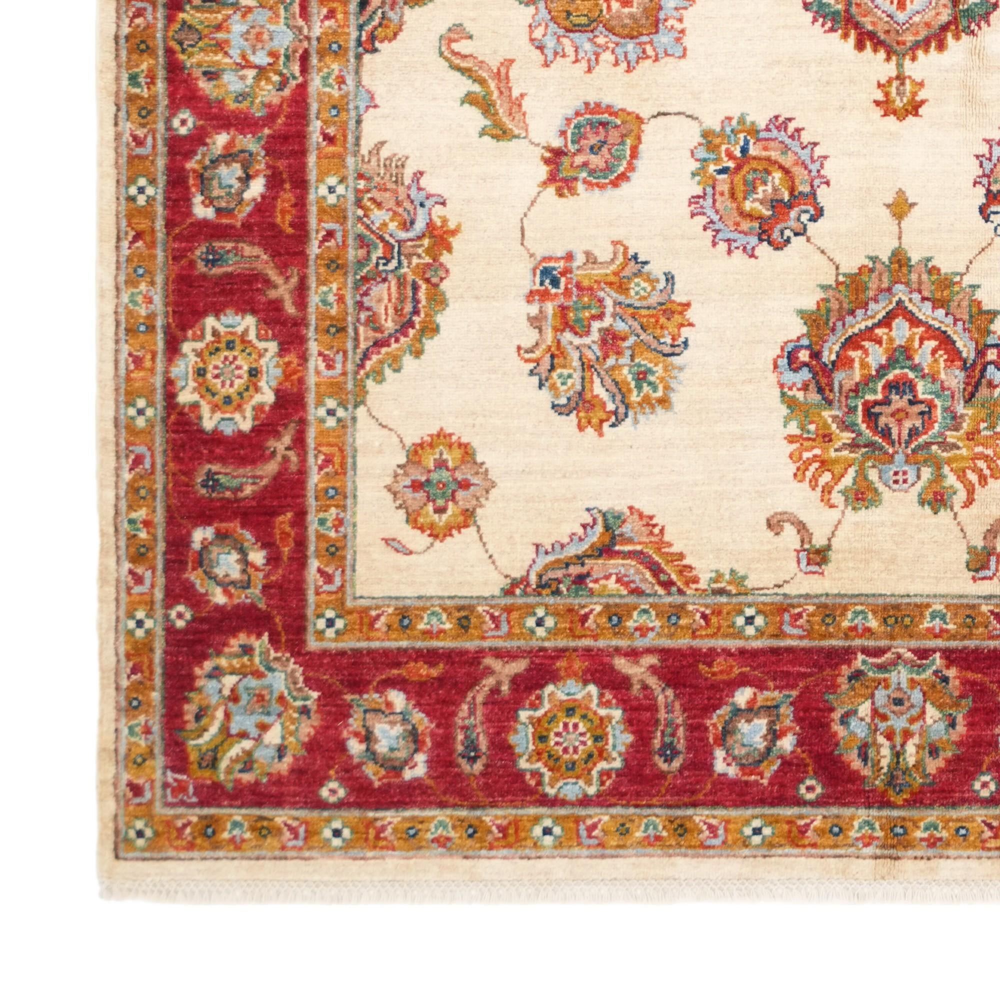 155cm x 210cm Hand Knotted Ziegler Rug