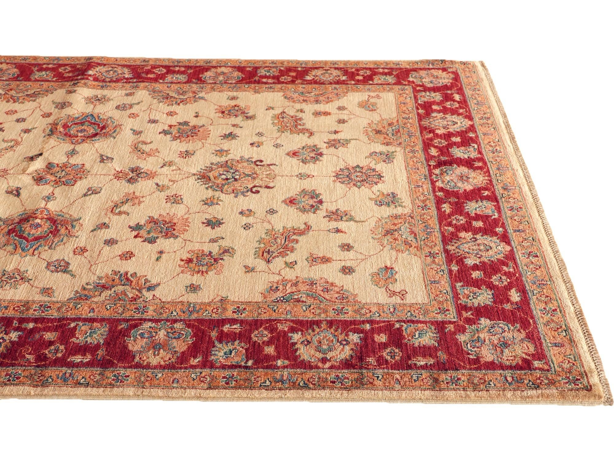 Detail image 6 of 10: 5' 10 x 7' 10 Hand Knotted Ziegler Rug