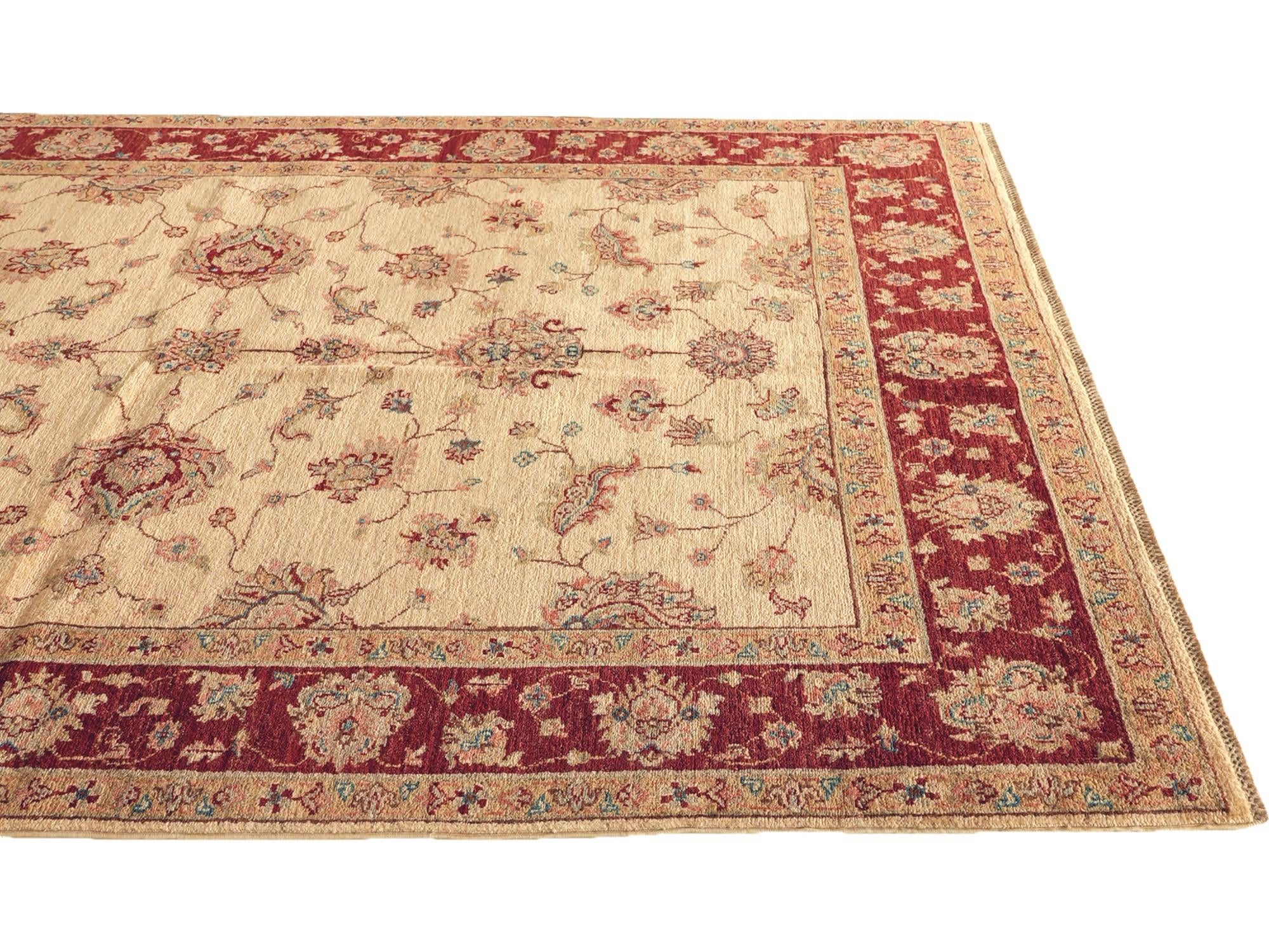 Detail image 6 of 10: 5' 8 x 8' 5 Hand Knotted Ziegler Rug